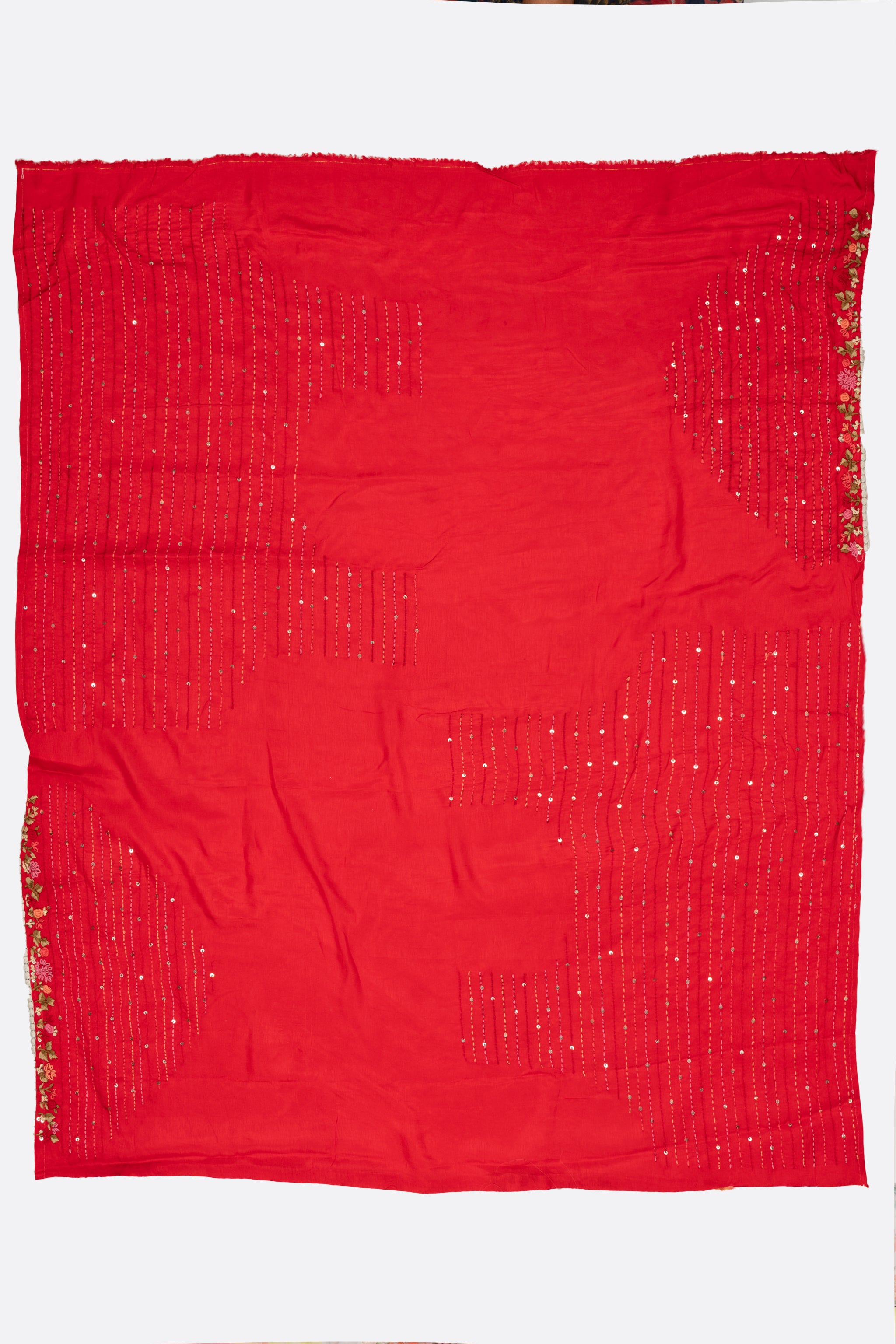 Pink Printed Organza Saree F01092