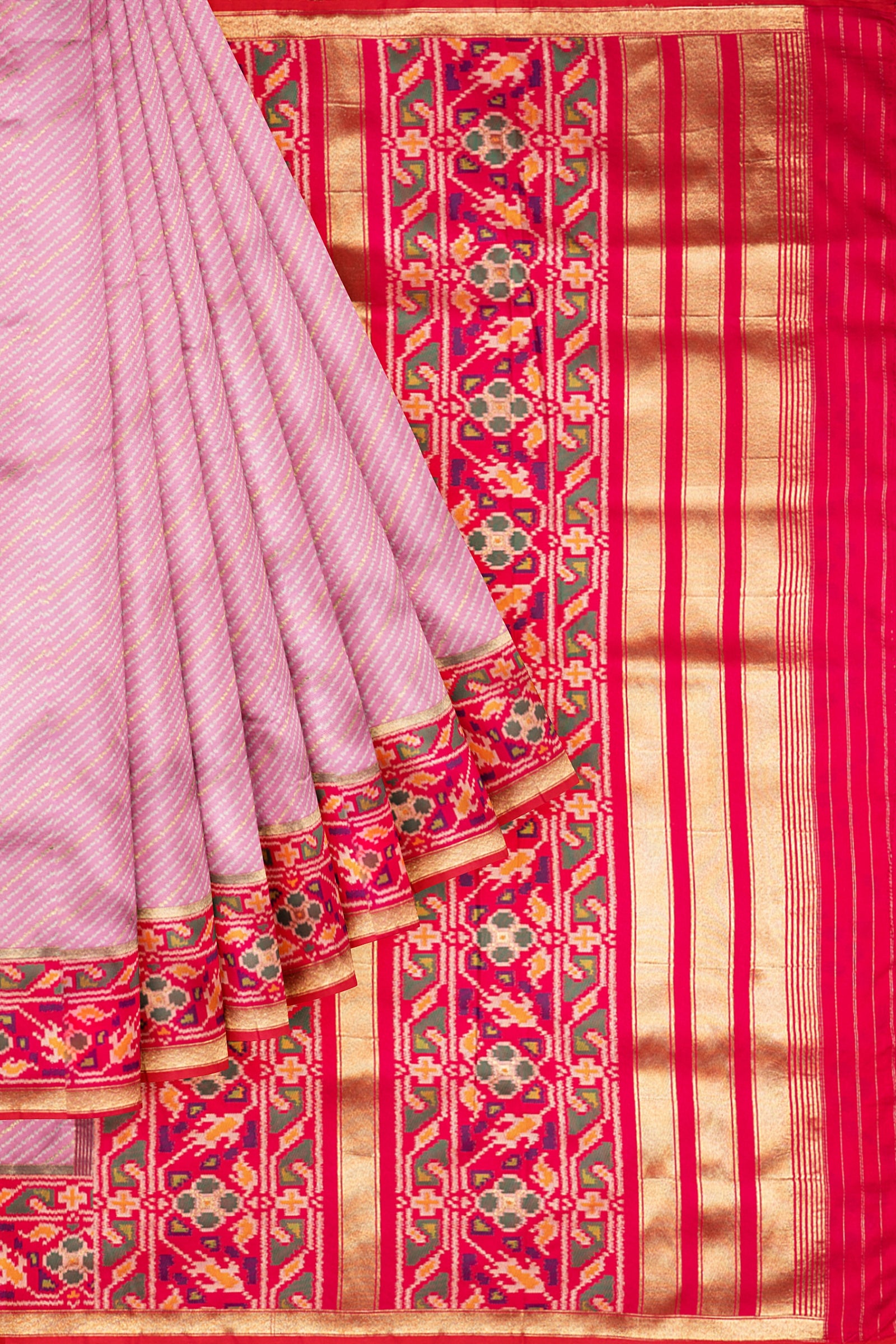Pink Woven Art Banaras Saree F00875