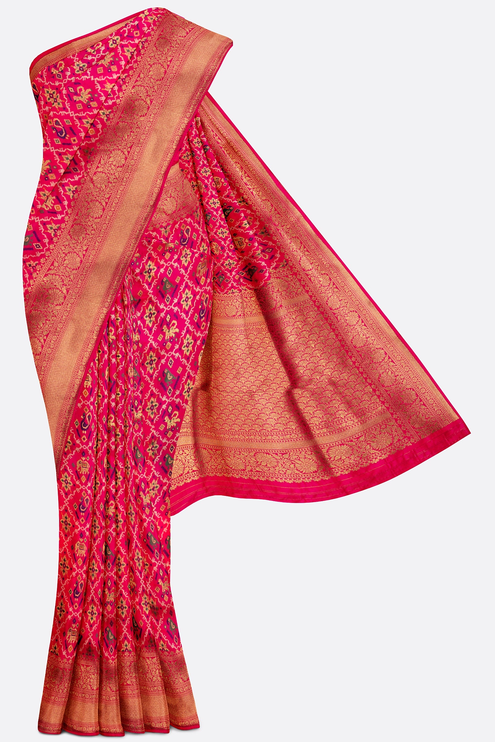 Pink Woven Banaras Saree ES1203