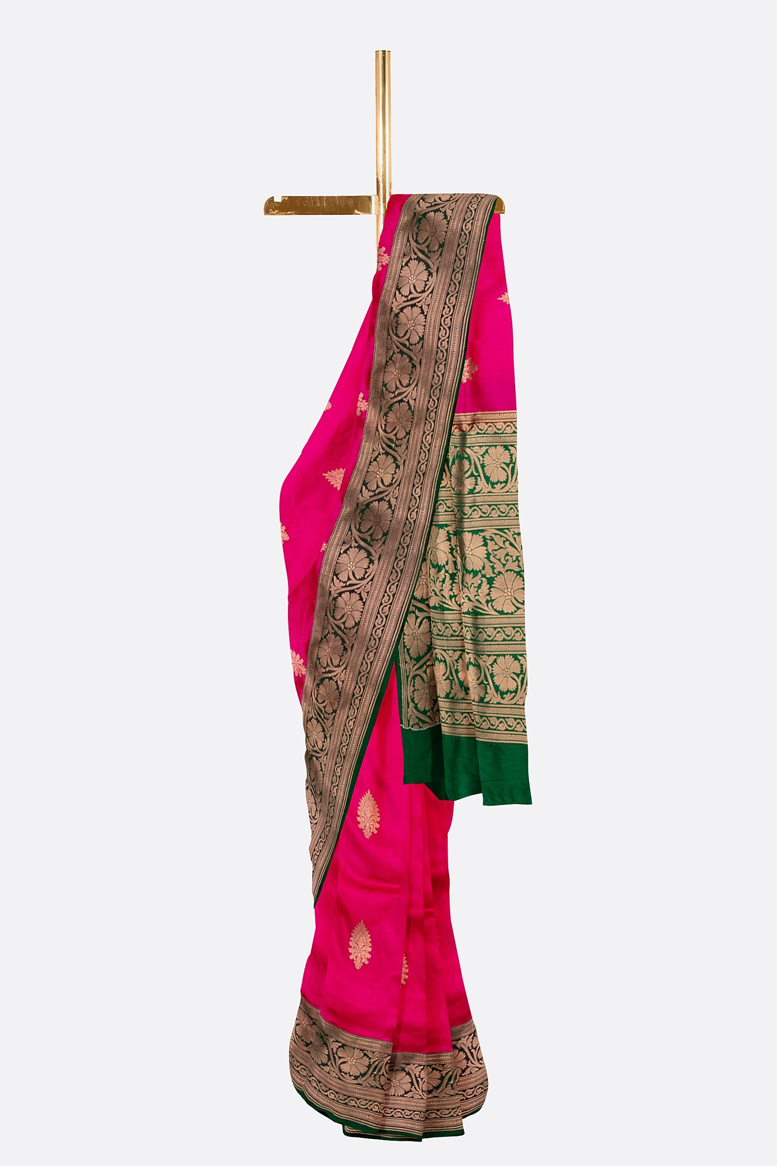 Pink Woven Banaras Saree BS0976