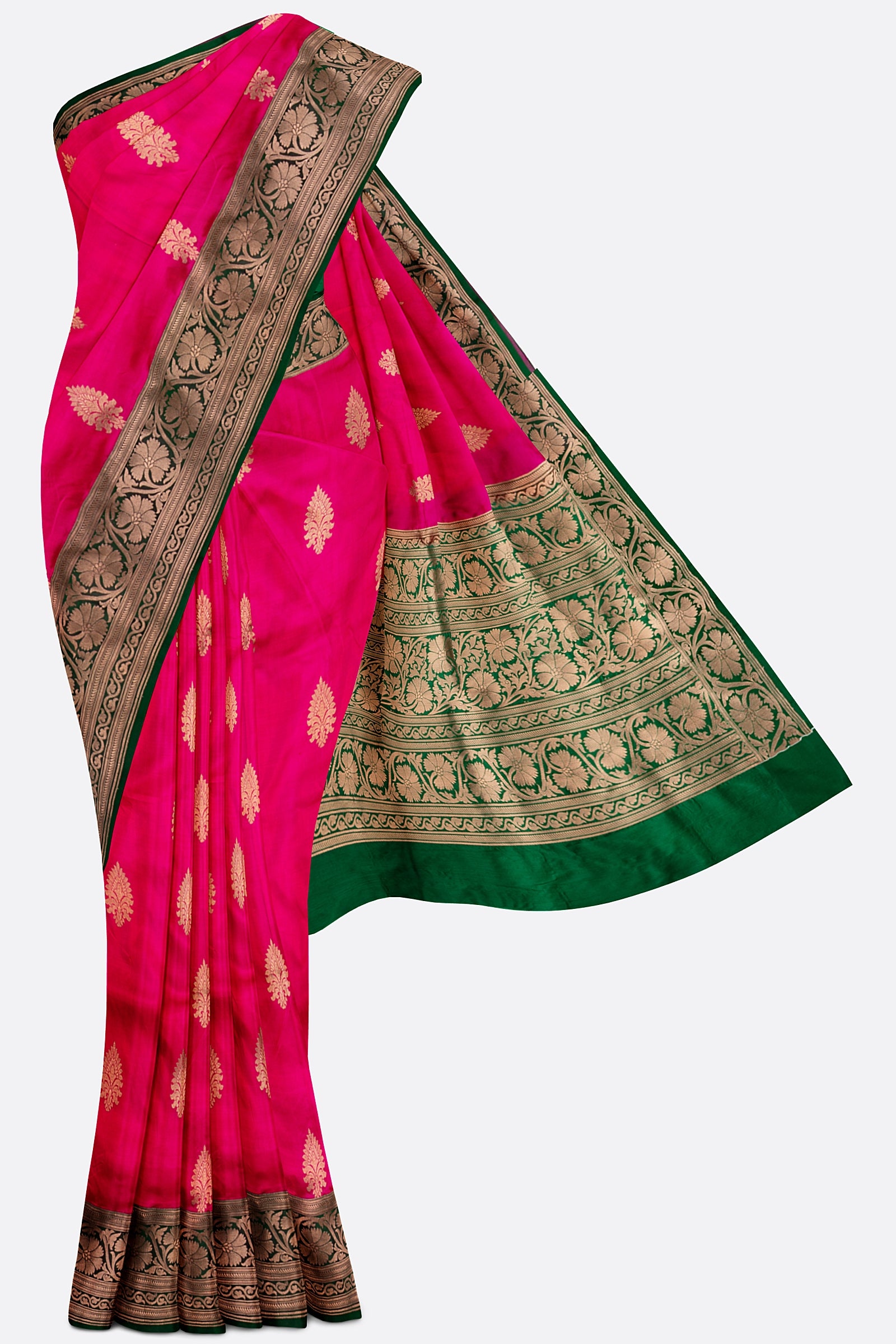 Pink Woven Banaras Saree BS0976