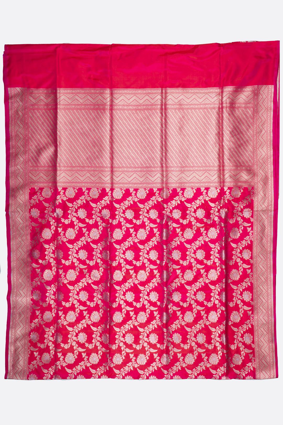 Pink Woven Banaras Saree F00209