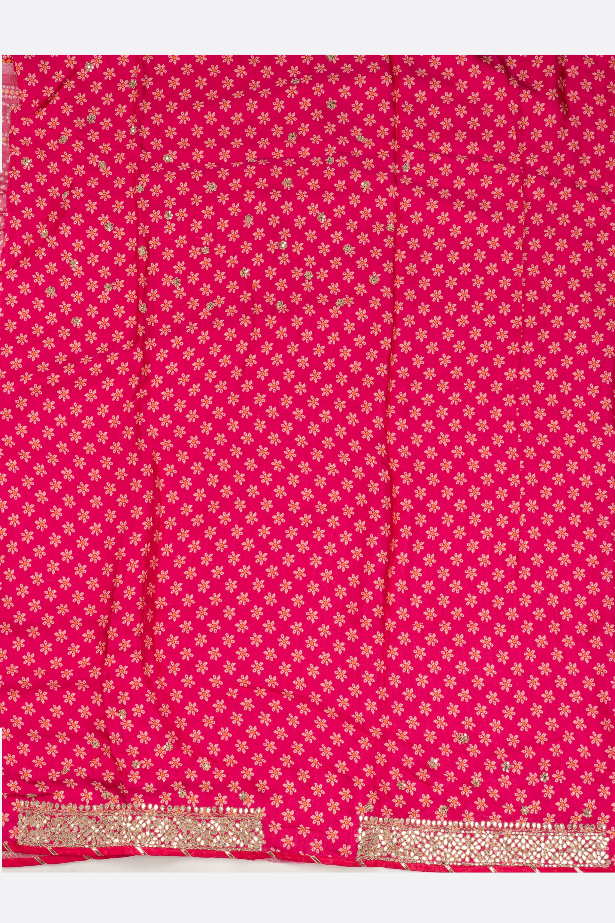 Pink Woven Bandhani Saree ES0290
