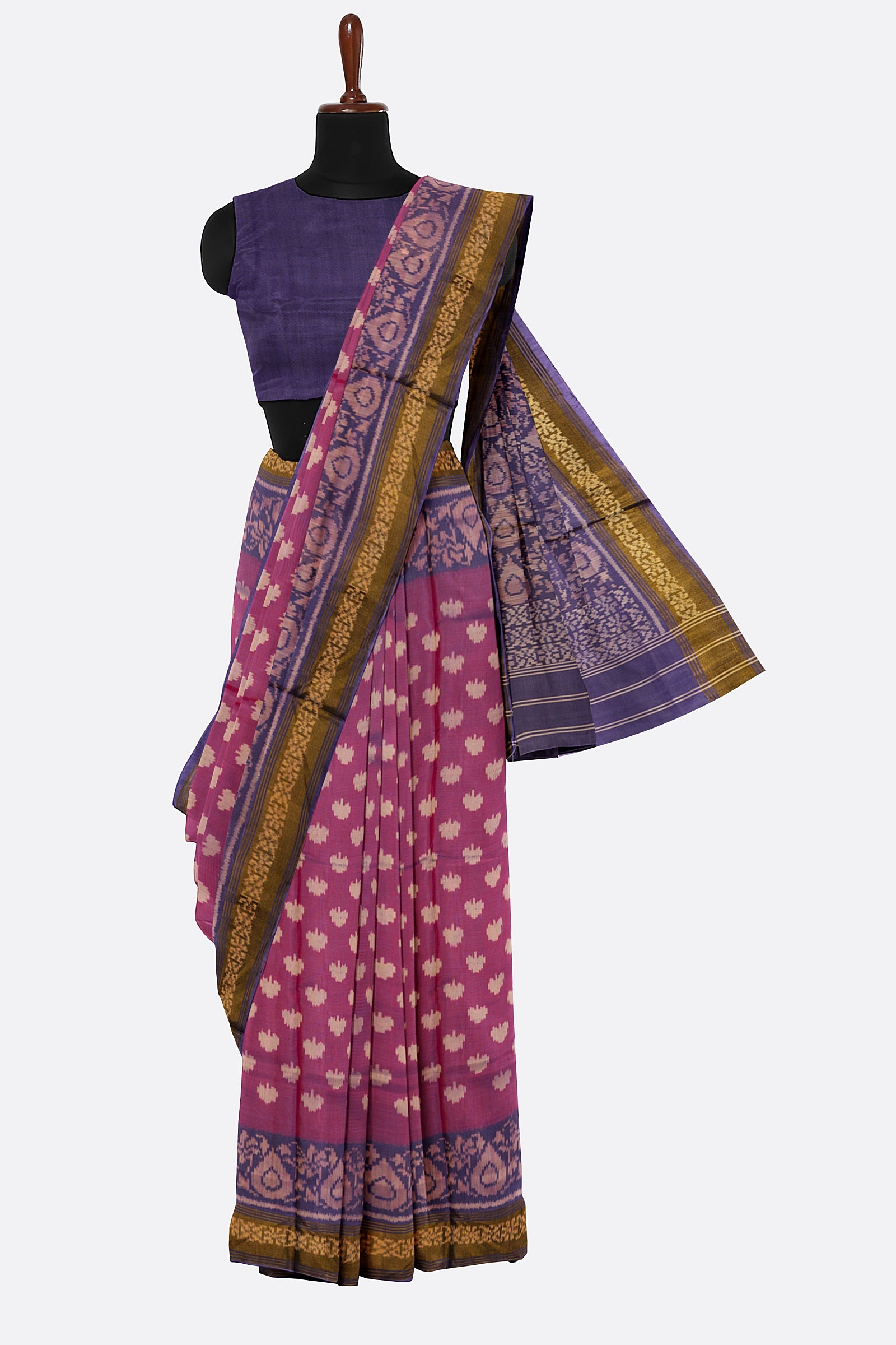 Pink Woven Patola Saree BS0038