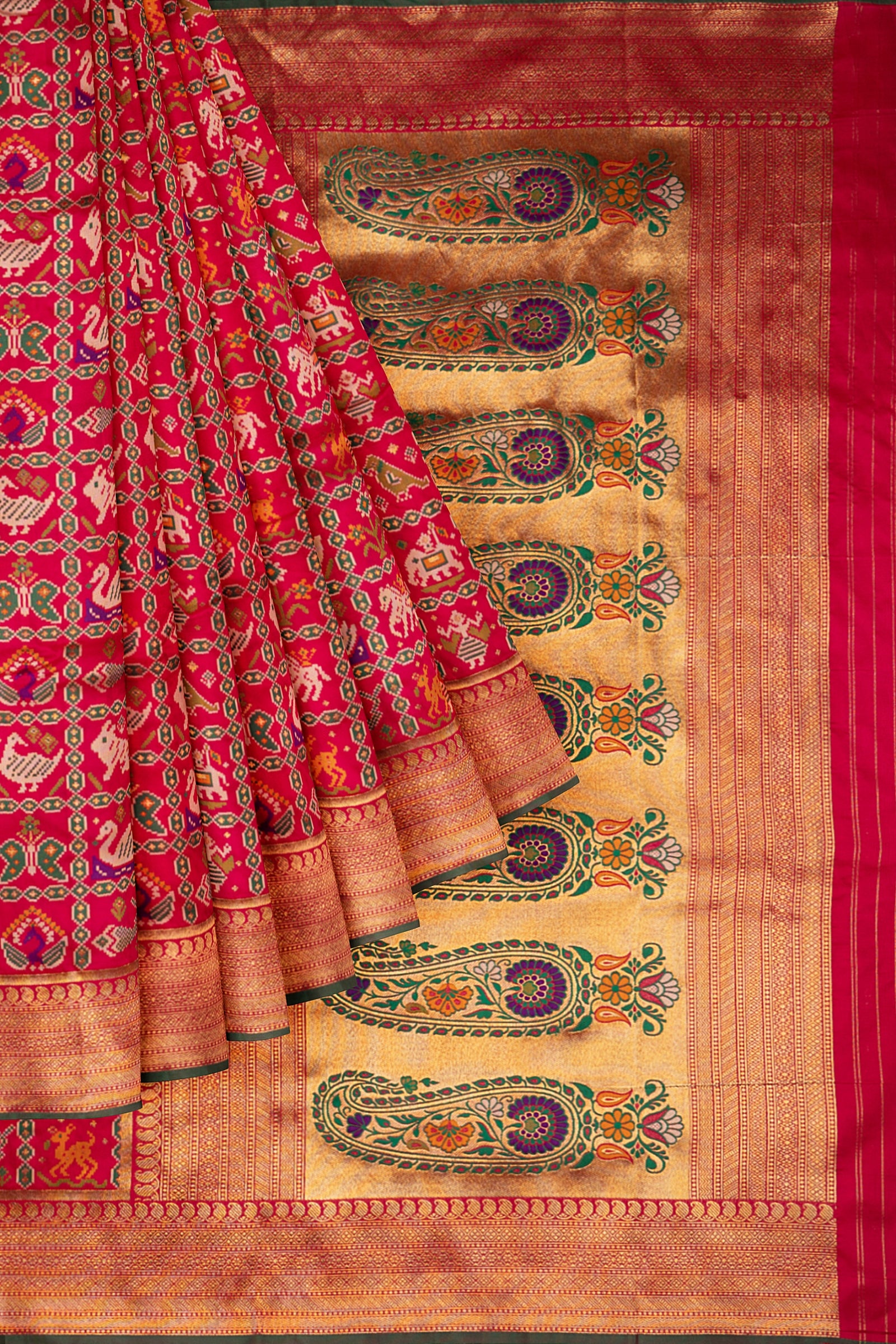 Red Woven Banaras Saree ES0177