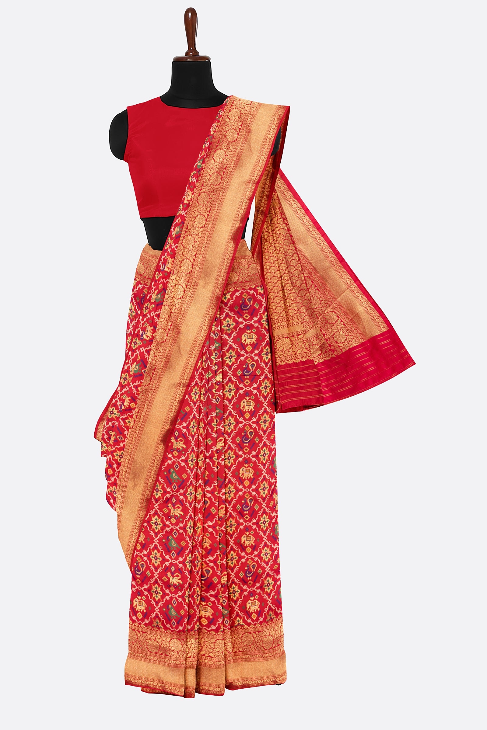 Red Woven Banaras Saree ES1203