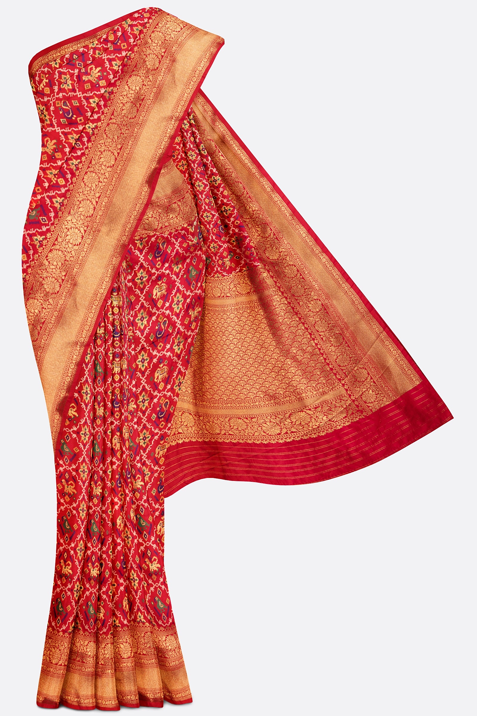 Red Woven Banaras Saree ES1203