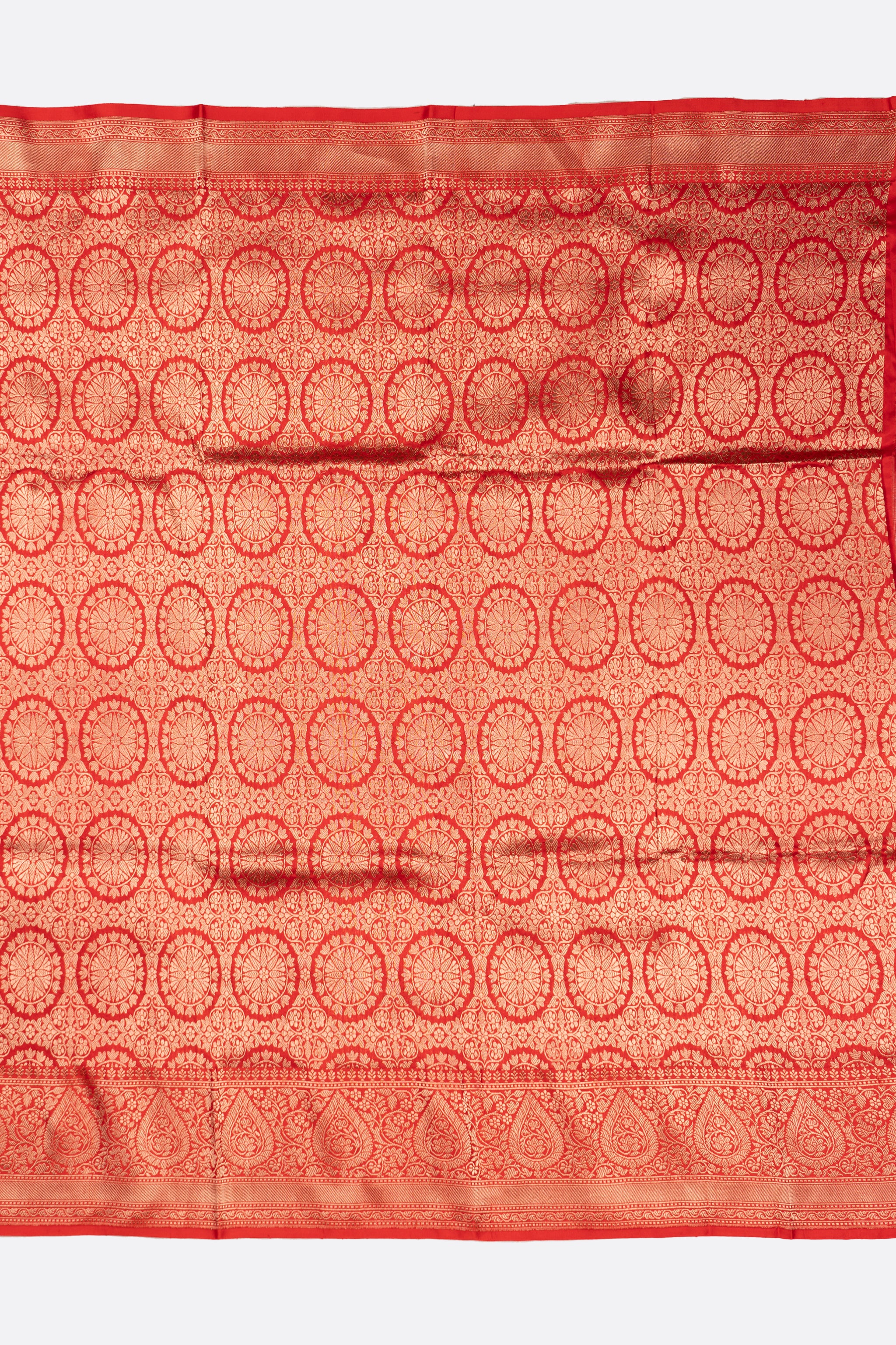 Red And Black Woven Banaras Saree DS0002