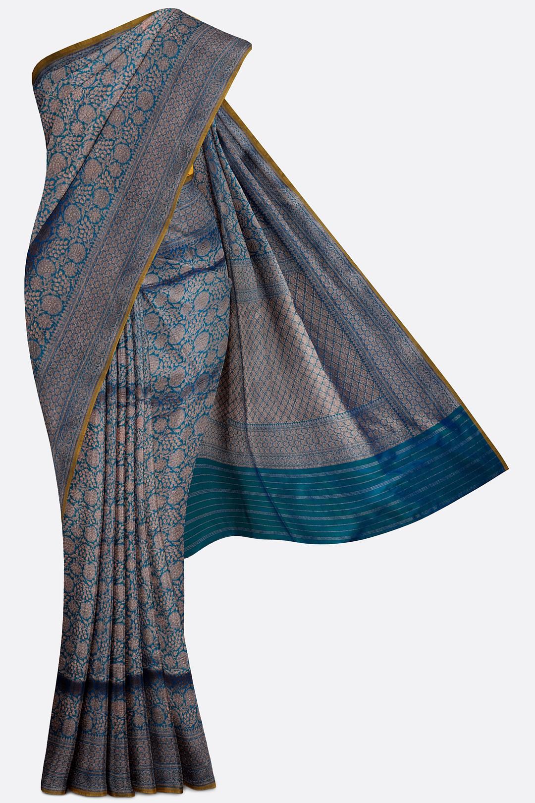 Royal Blue Woven Banaras Saree ES0474