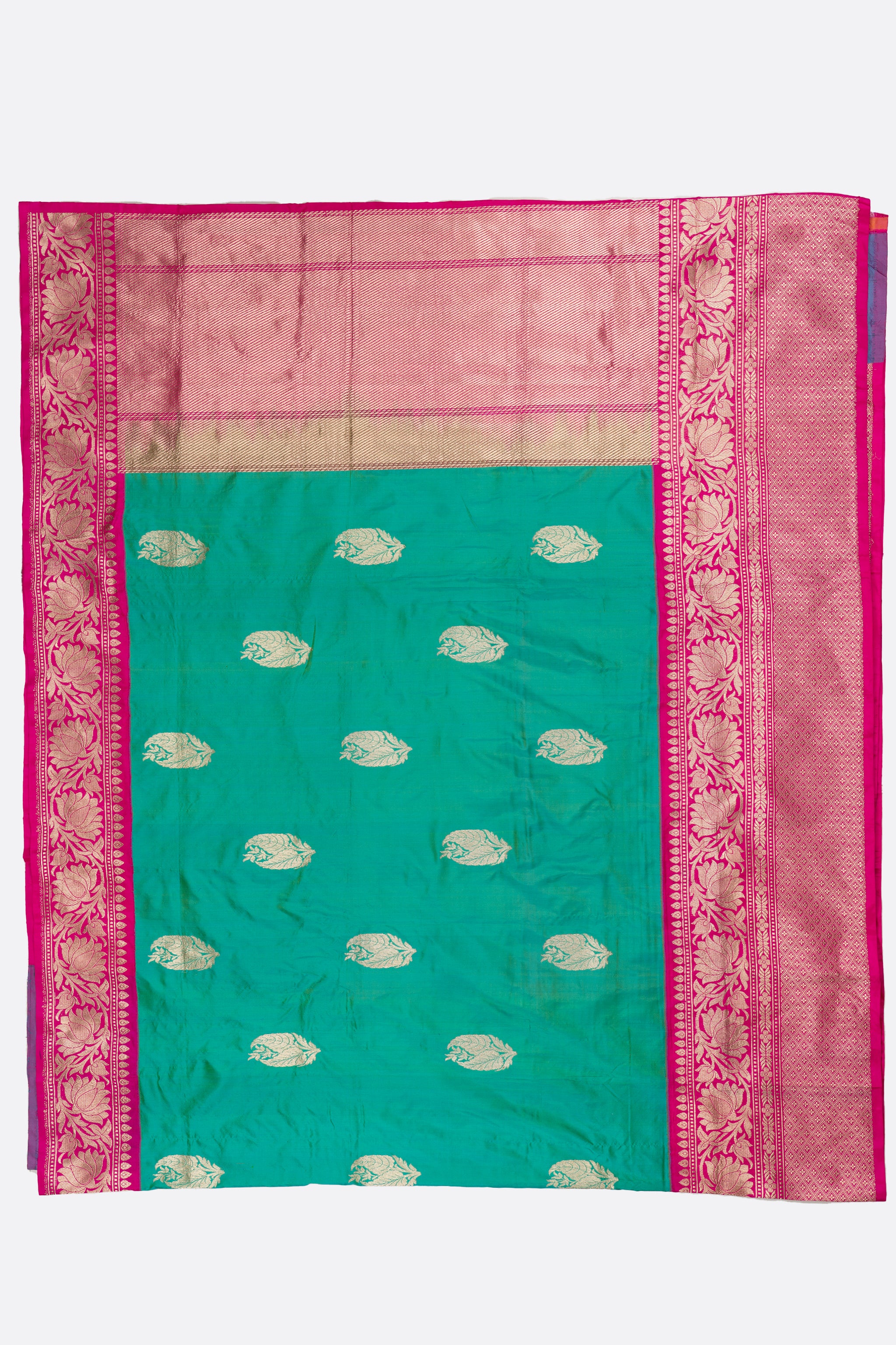 Sea Green Woven Banaras BS0986