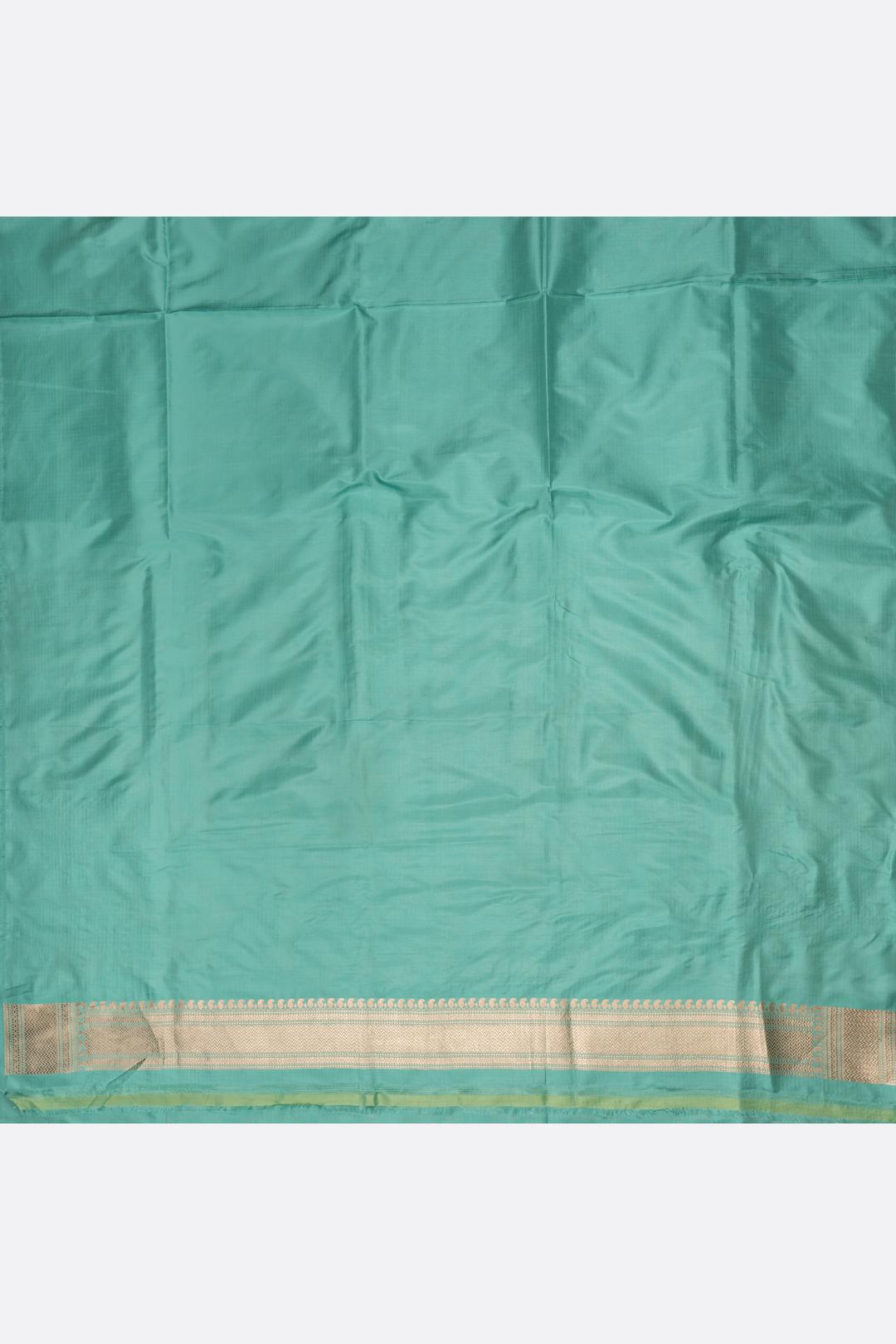 Sky Blue Woven Banaras Saree F00211