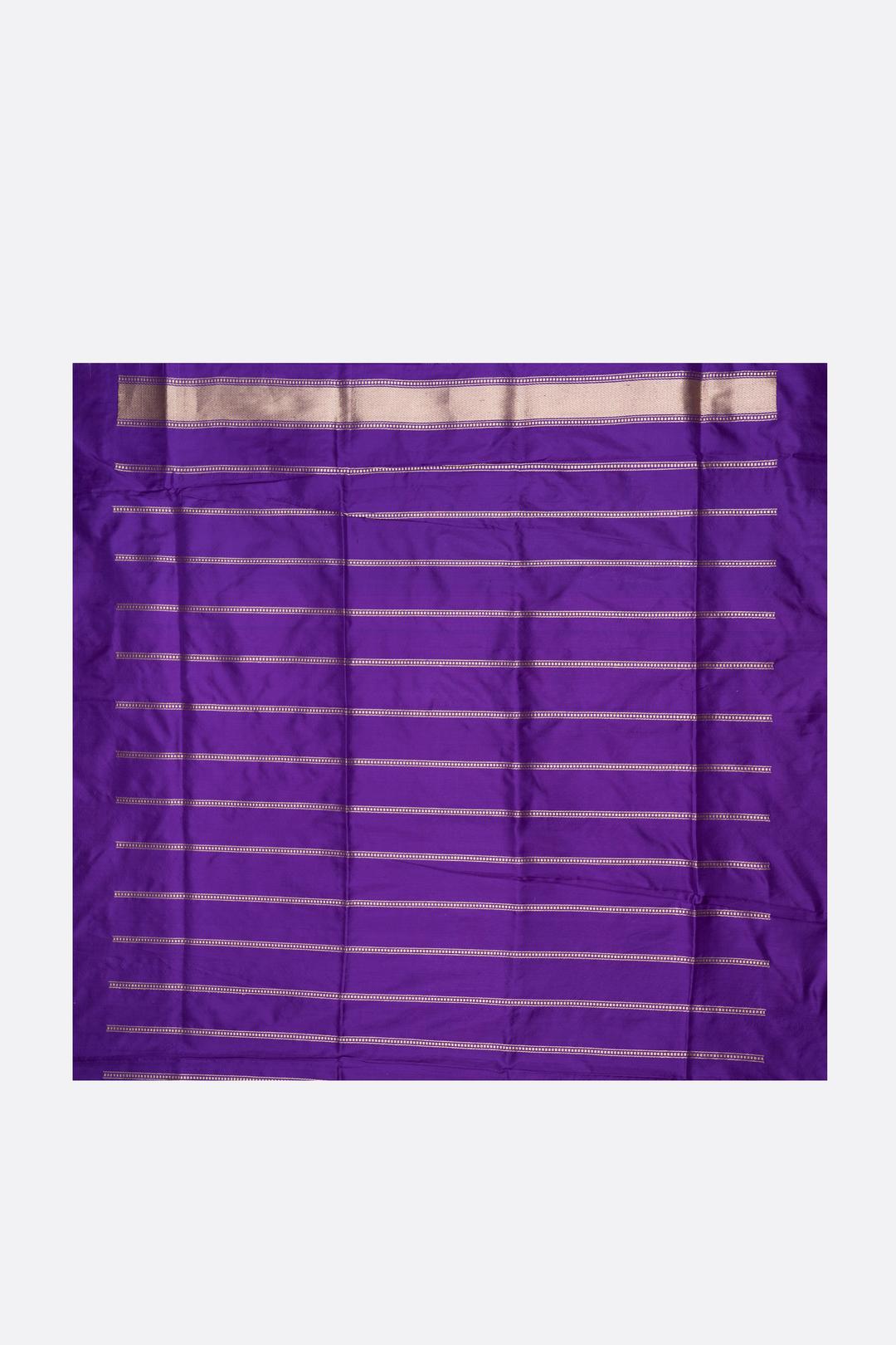 Violet Woven Banaras Saree F00201