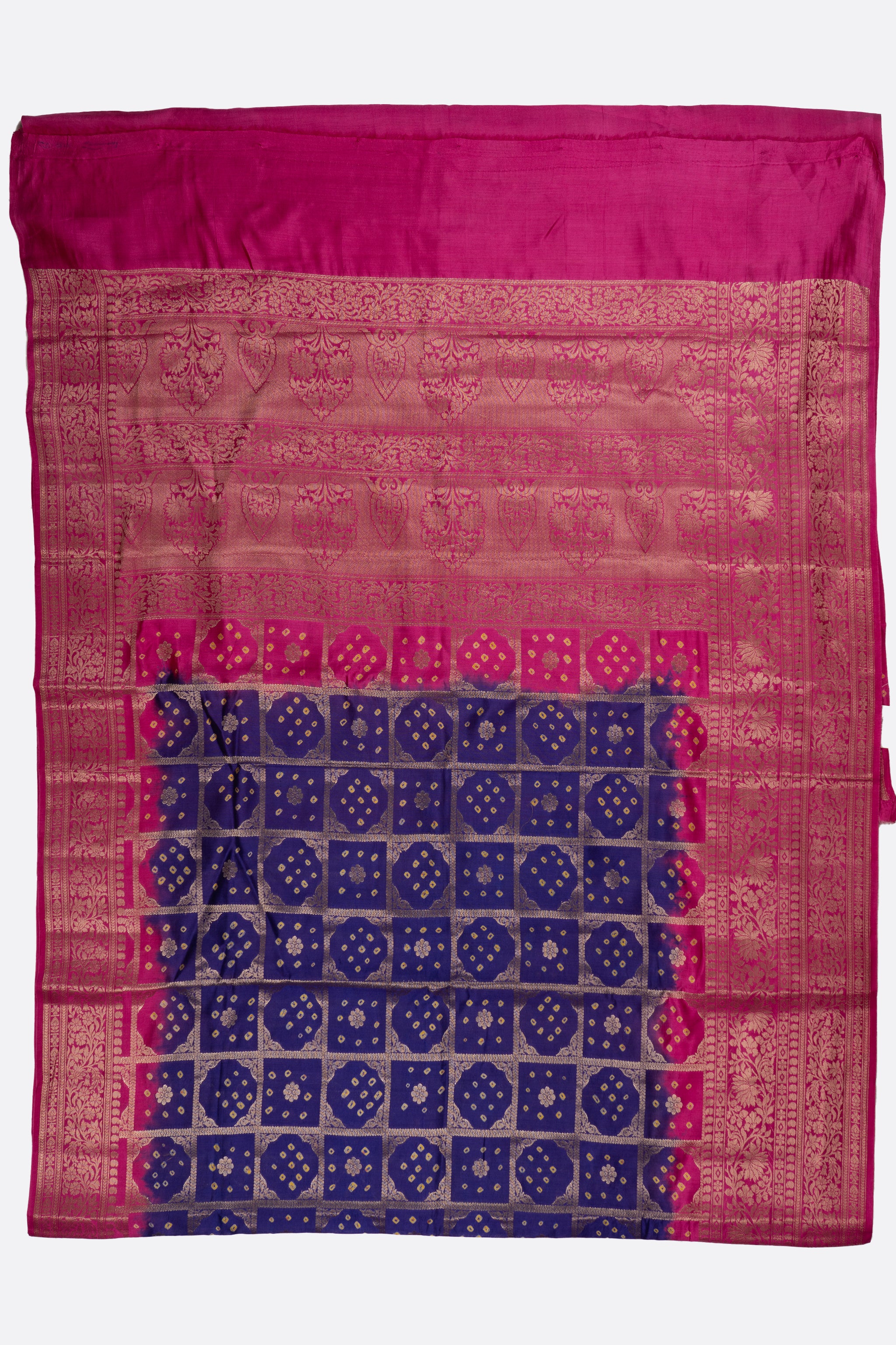 Violet Woven Chiniya Saree ES1147