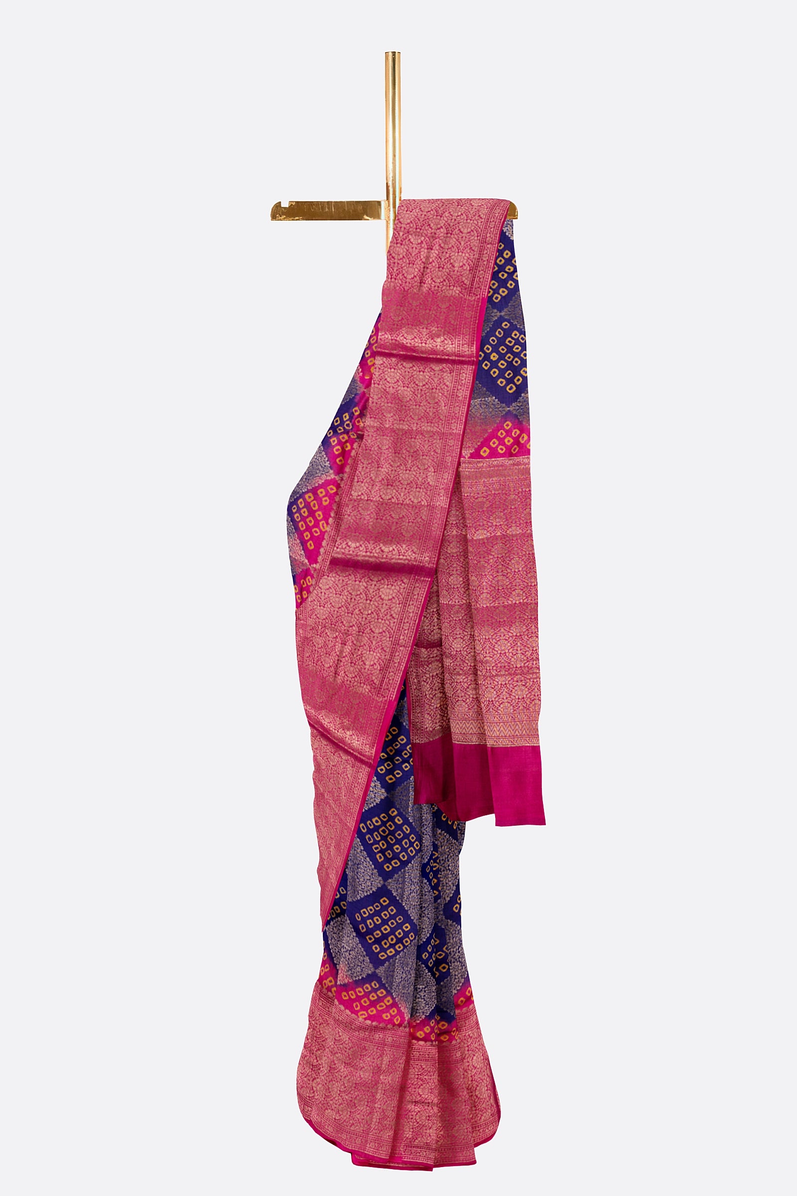 Violet Woven Chiniya Saree ES1147
