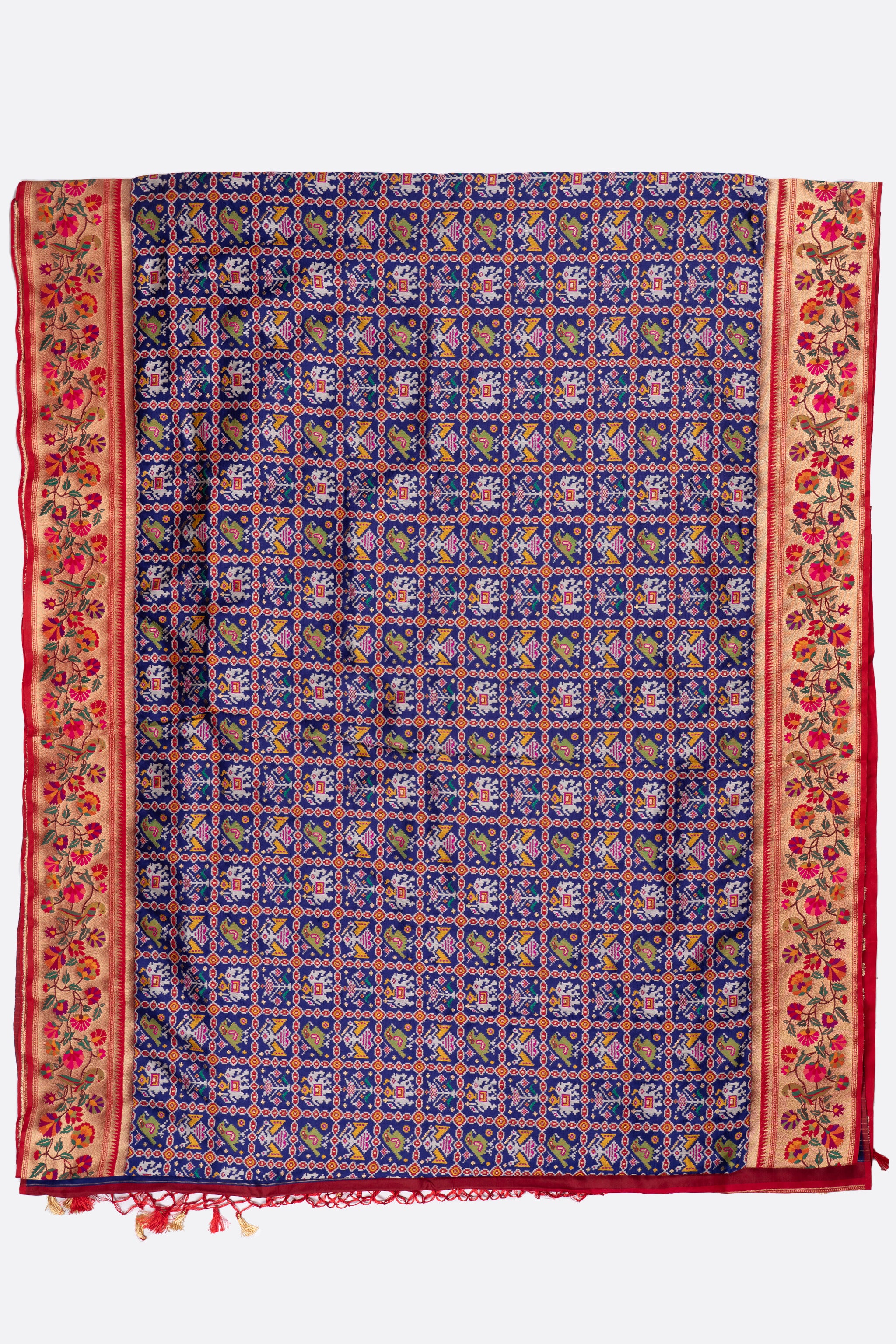 Violet Woven Patola Saree F00880