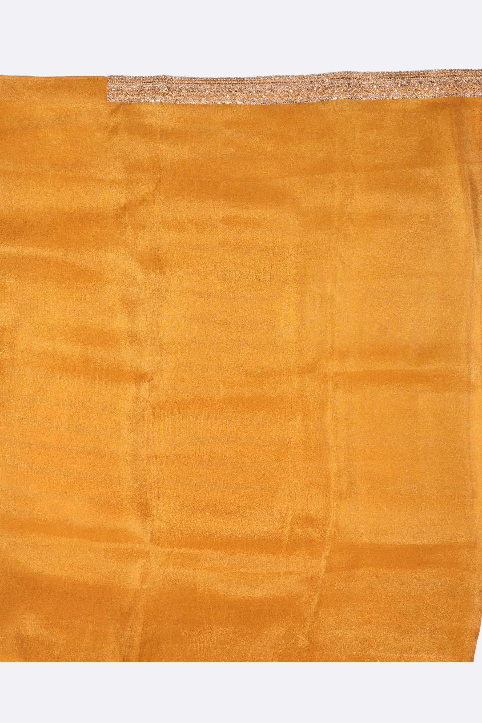 Yellow Embellished Organza Saree F01109