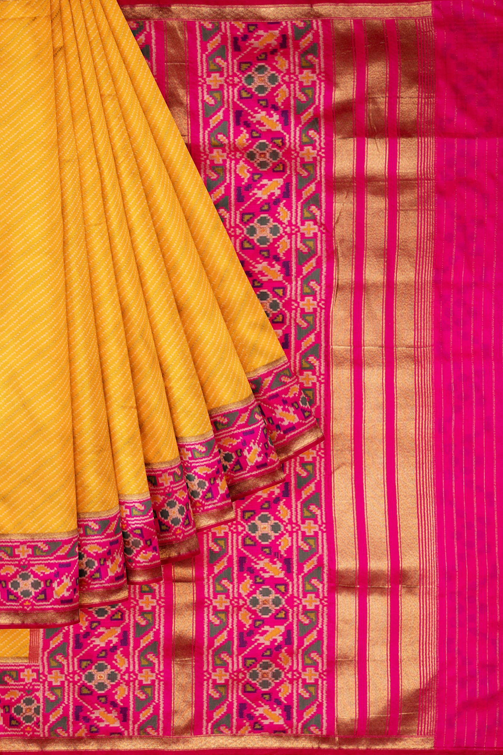 Yellow Woven Art Banaras Saree F00875