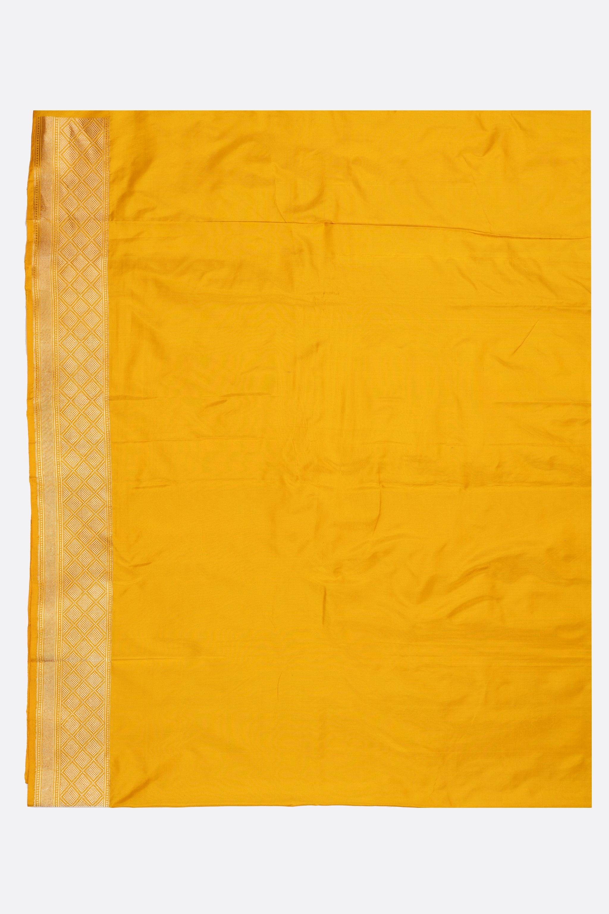 Yellow Woven Banaras Saree F00209