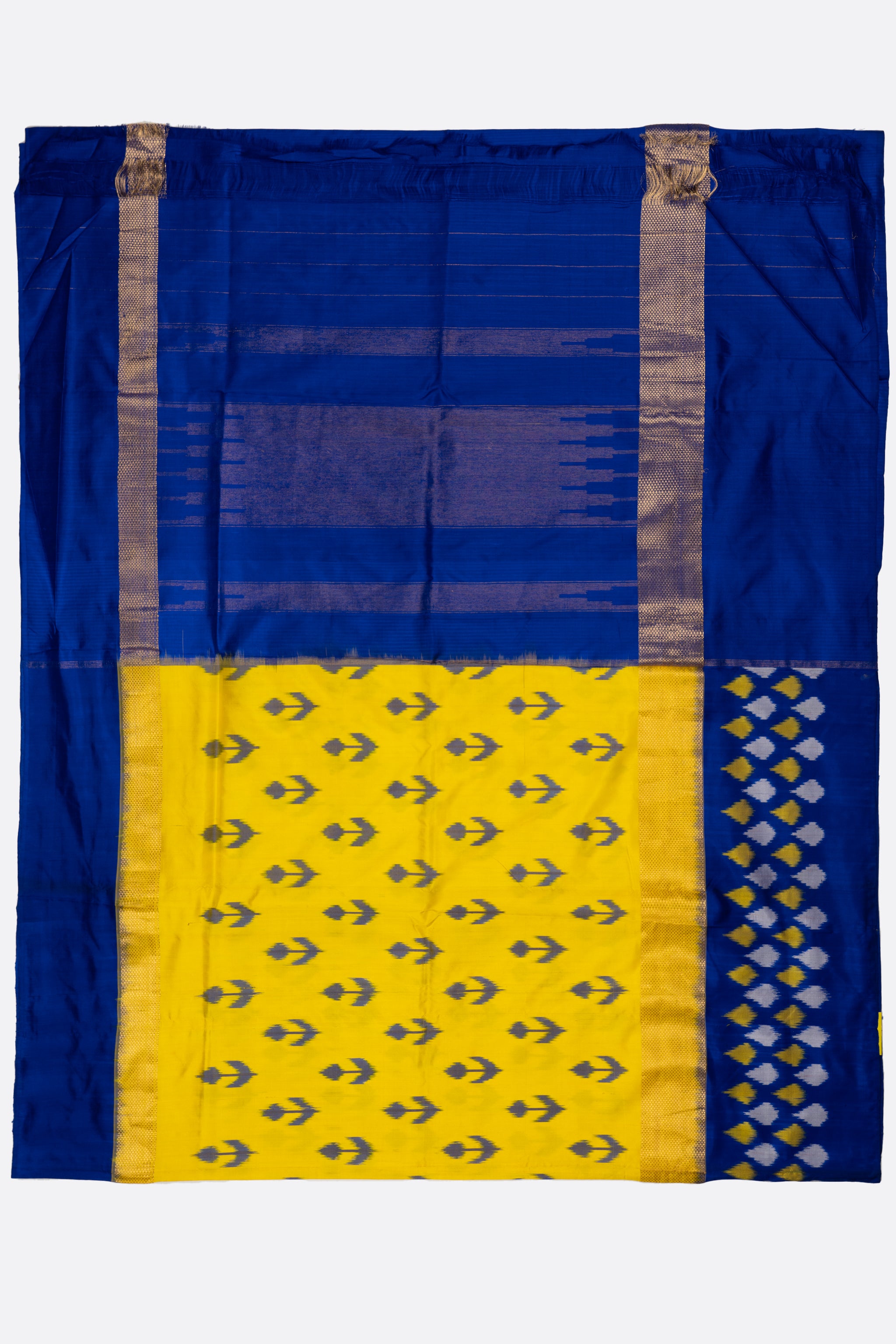 Yellow Woven Ikat Pochampally Saree IA020