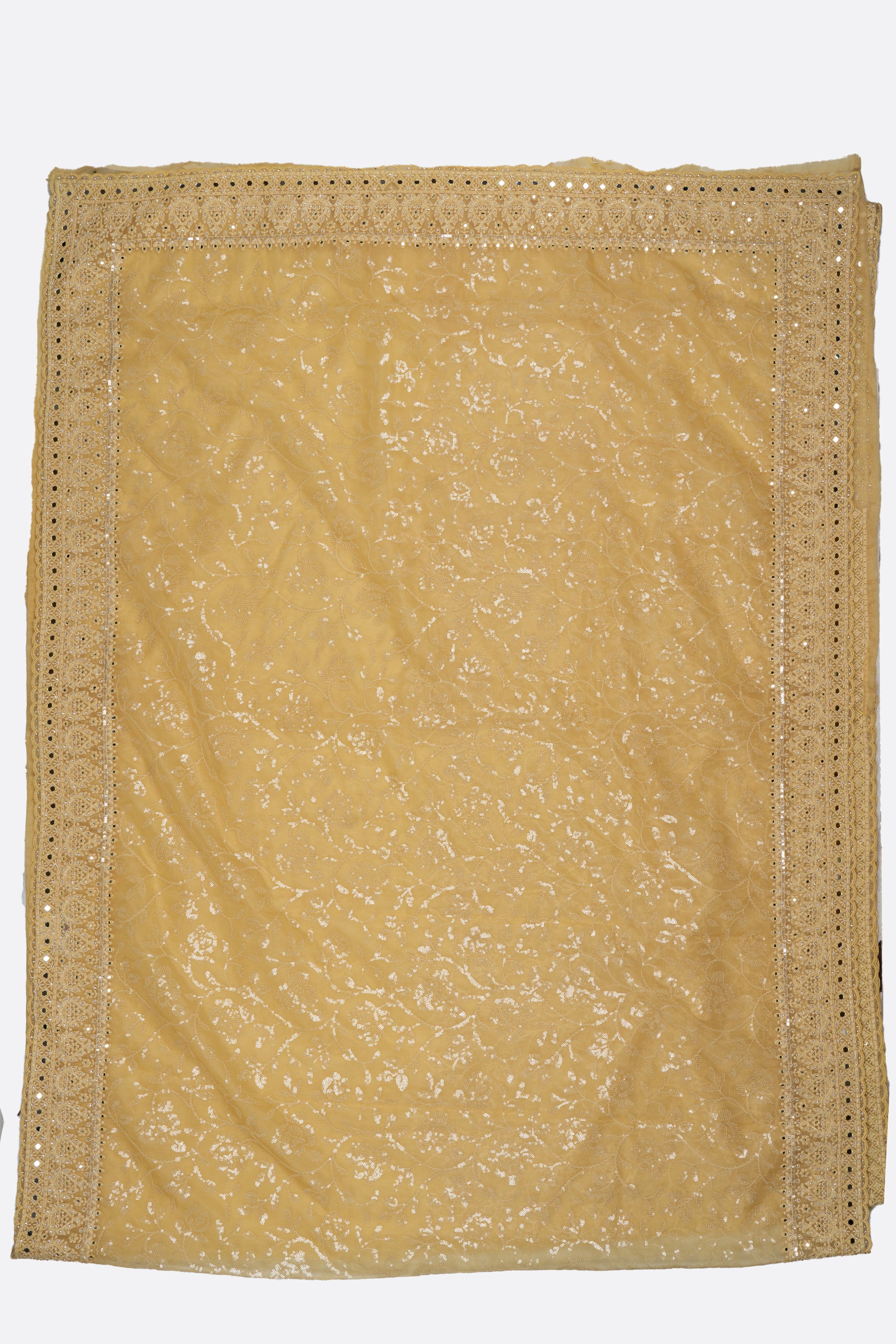 Yellow Embellished Kora F00928