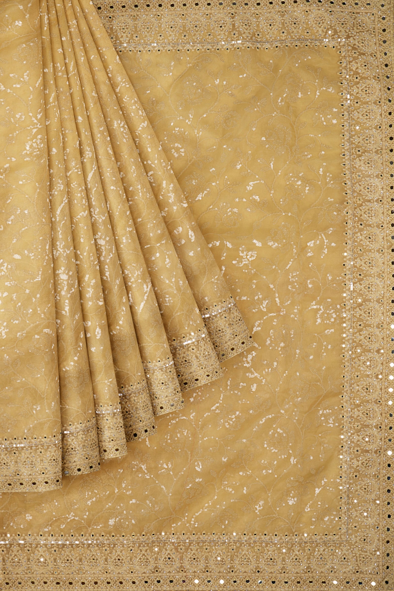 Yellow Embellished Kora F00928