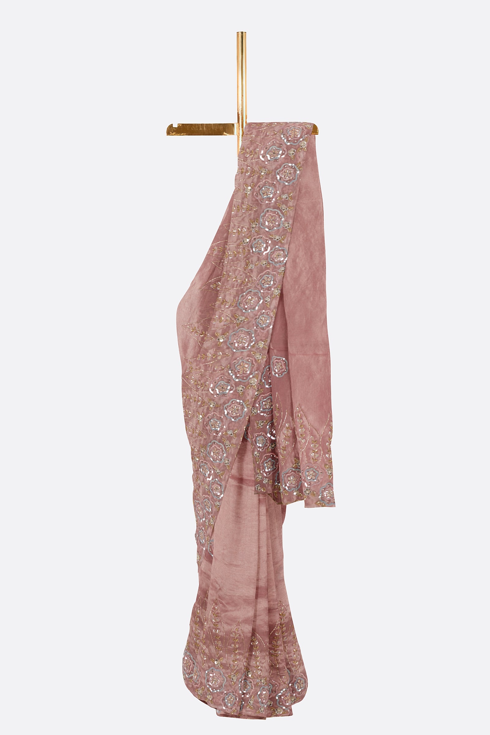 Pink Embroidered Kora Tissue ES1340