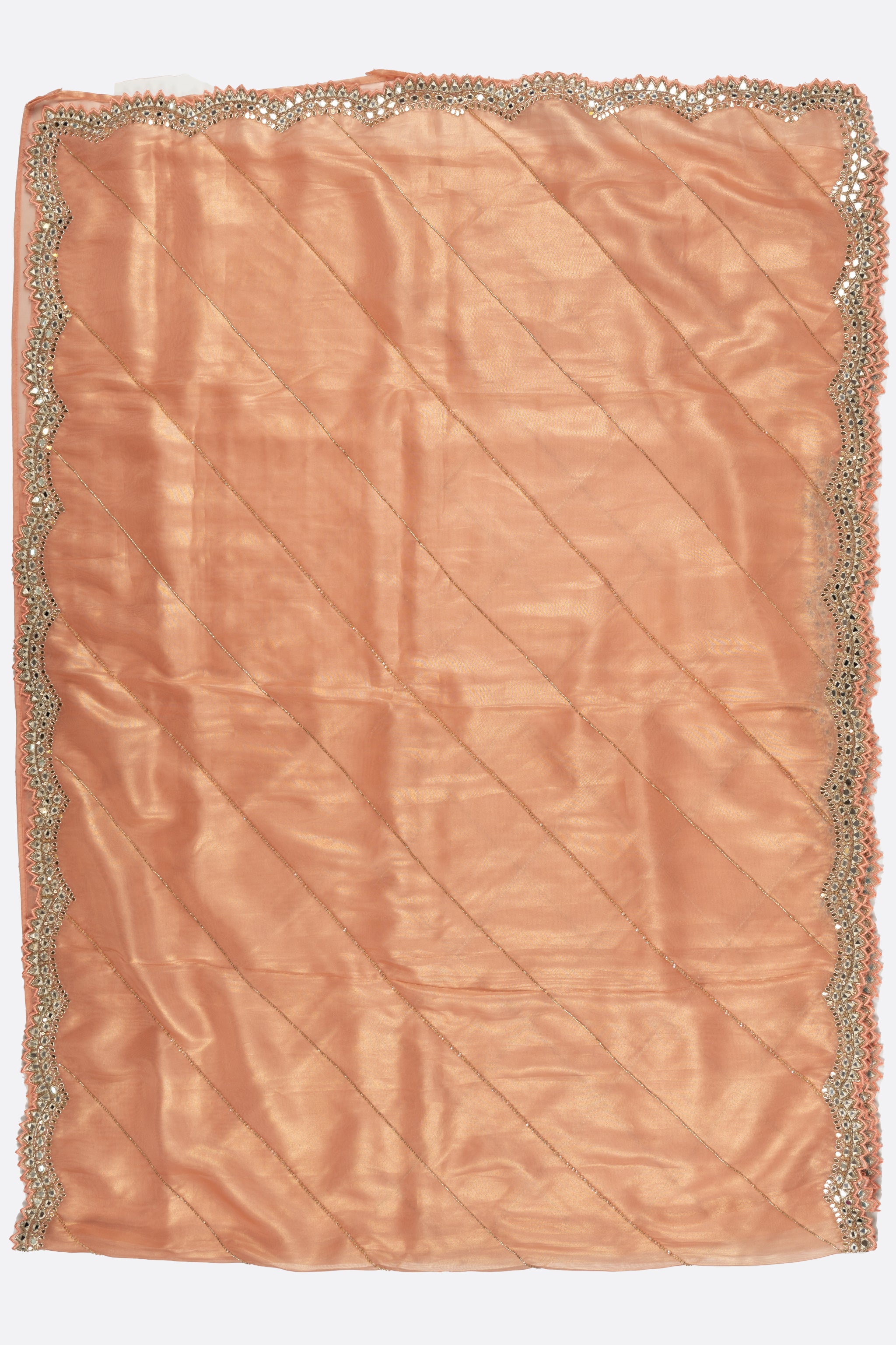 Peach Plain Tissue Kora ES0092