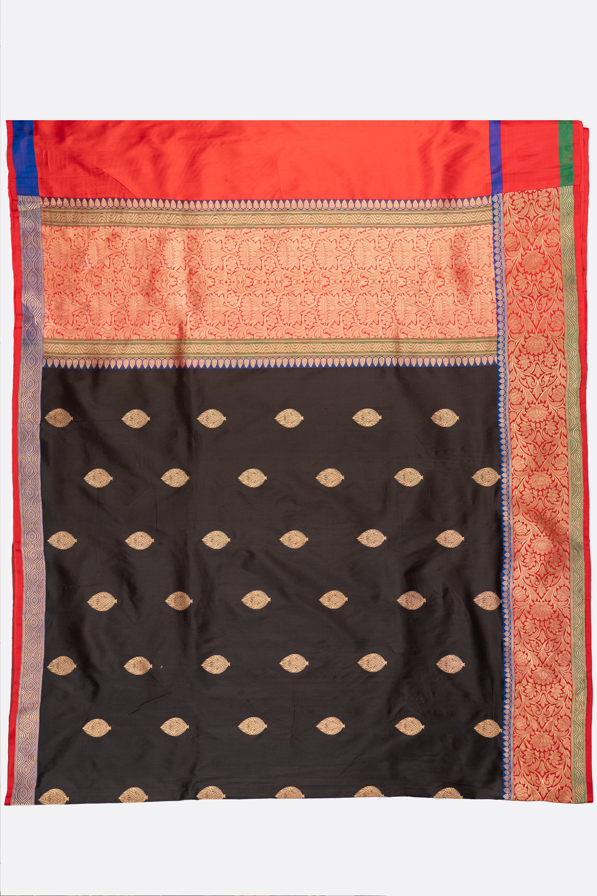 Black Woven Banaras Saree 903026