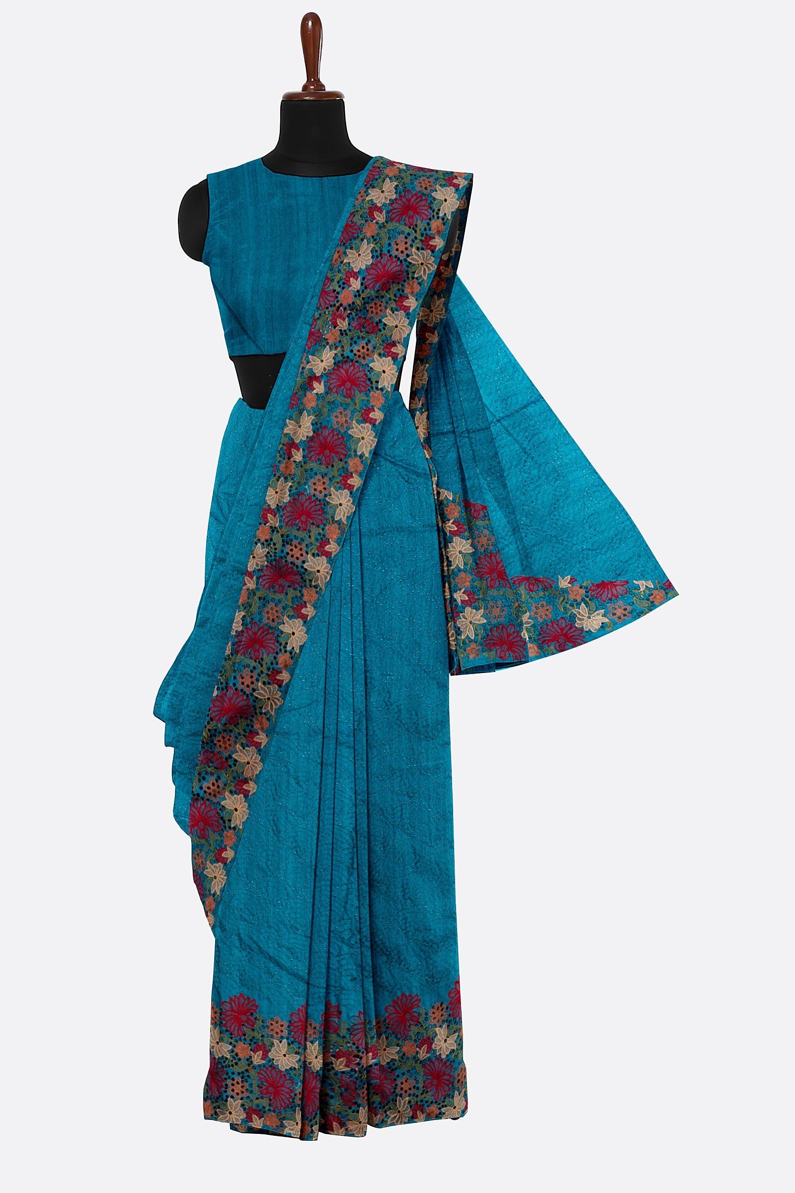 Blue Woven Art Tussar Saree AB0494