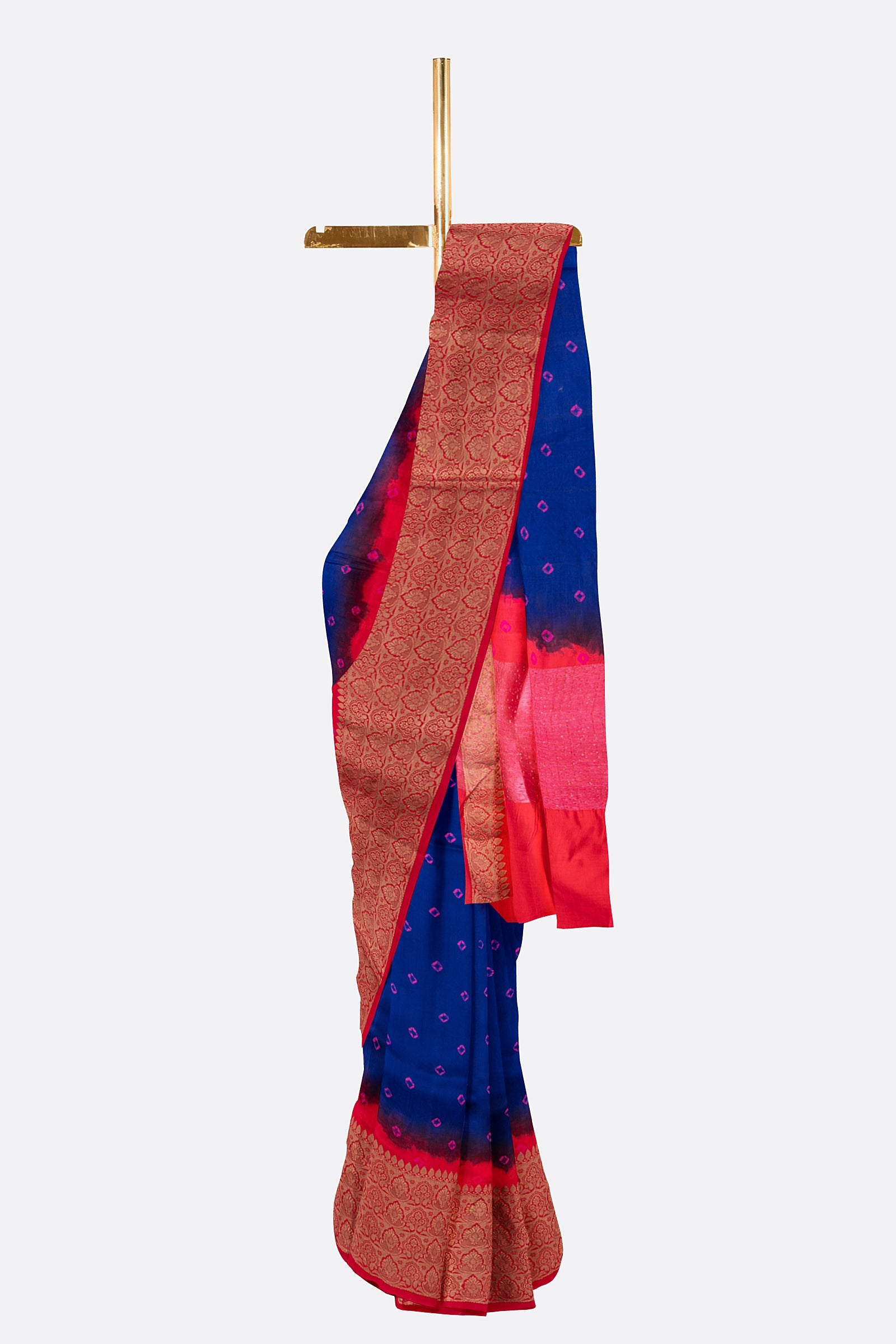 Blue Woven Chiniya Saree ES1146