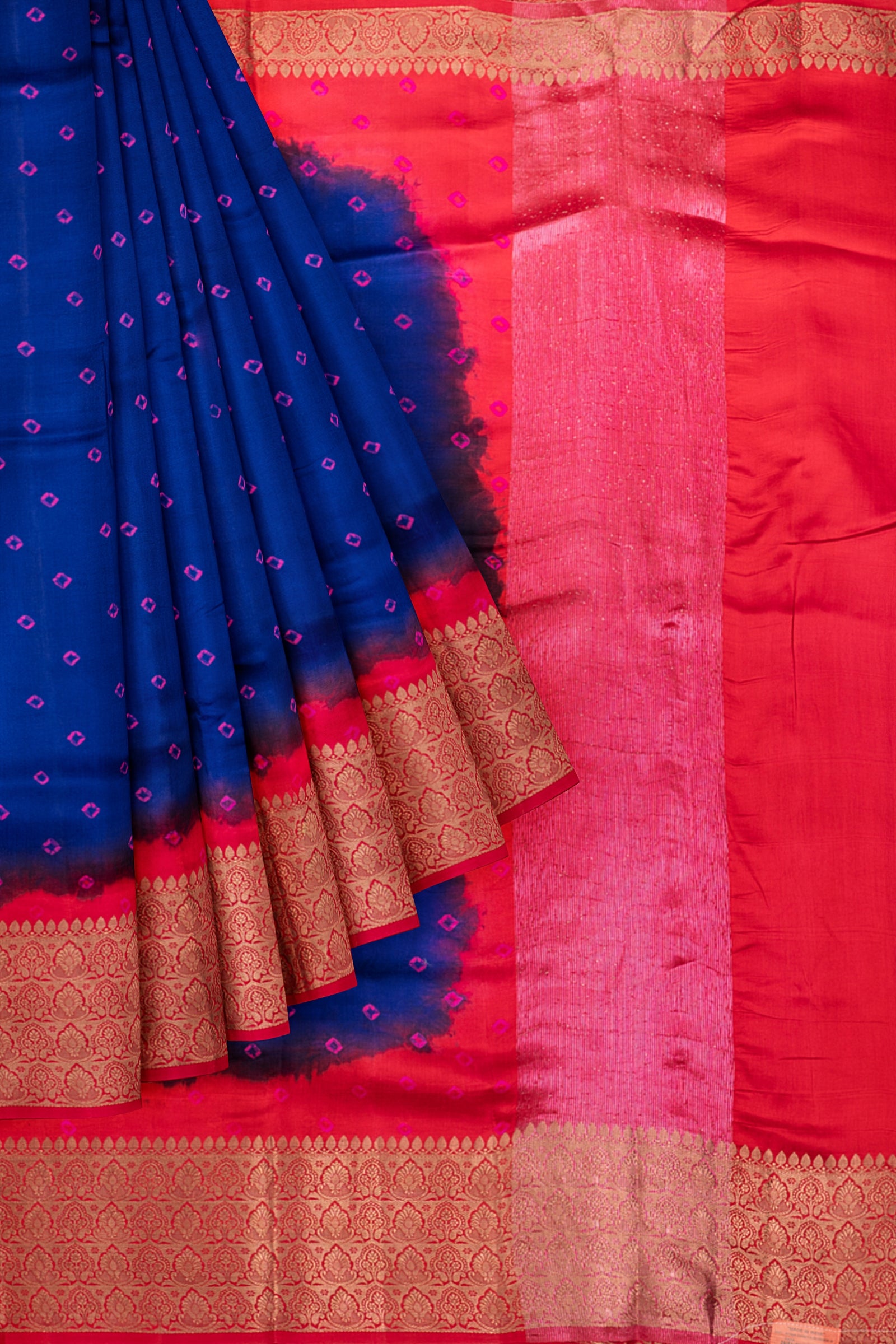 Blue Woven Chiniya Saree ES1146
