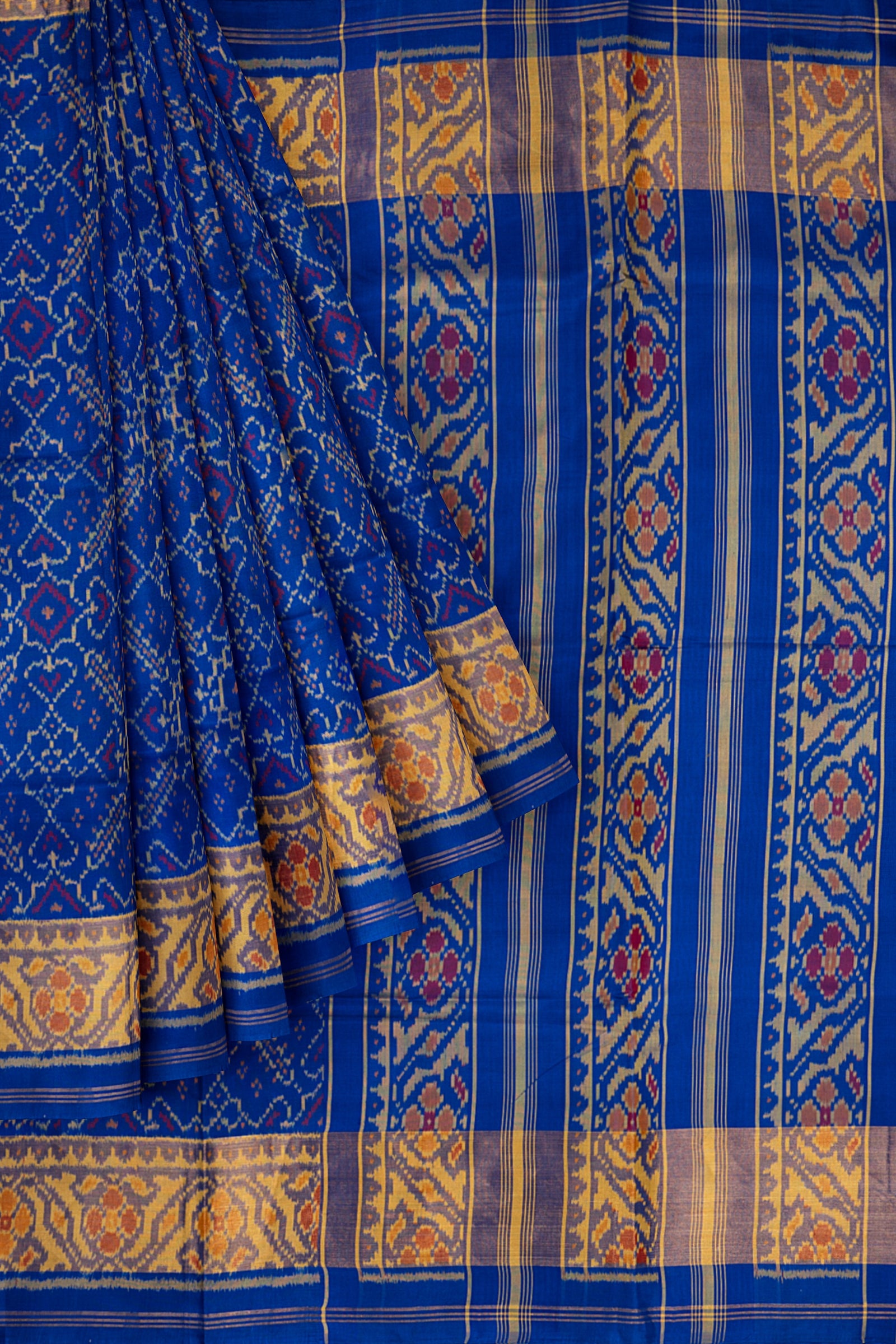 Blue Woven Pure Patola Saree ES1047