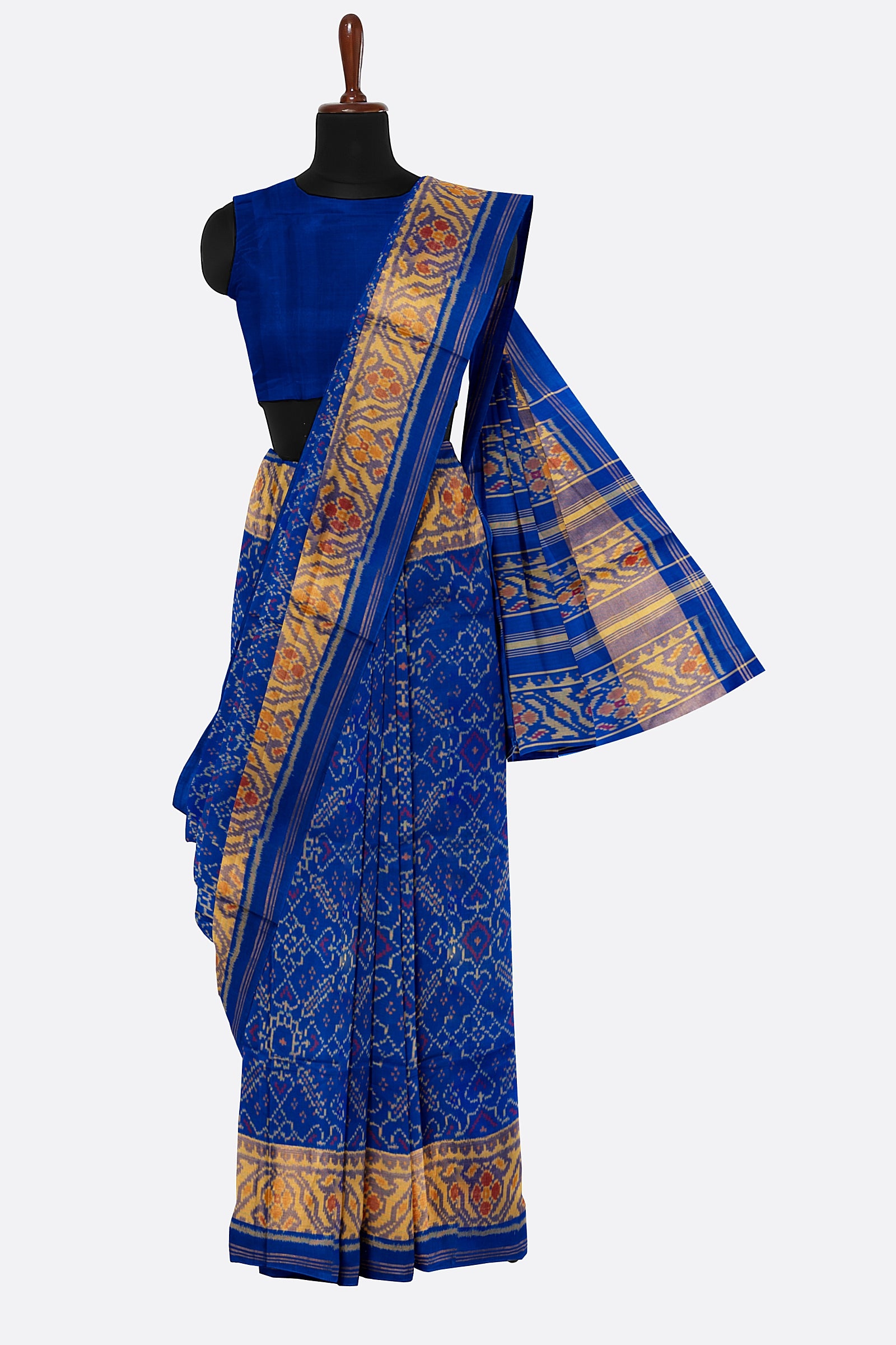 Blue Woven Pure Patola Saree ES1047