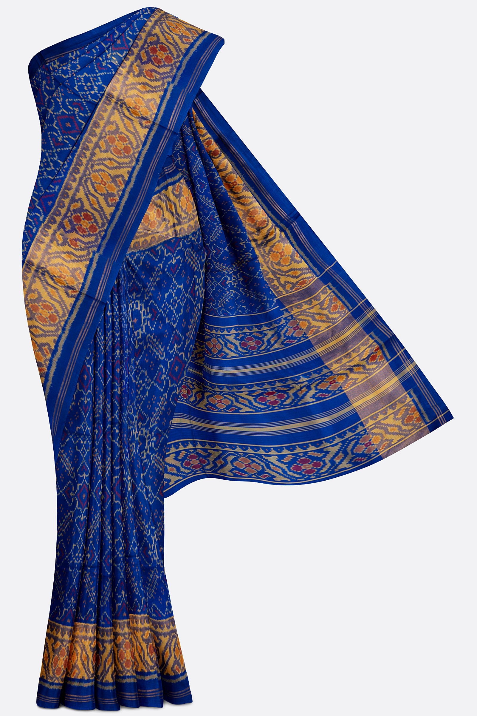 Blue Woven Pure Patola Saree ES1047