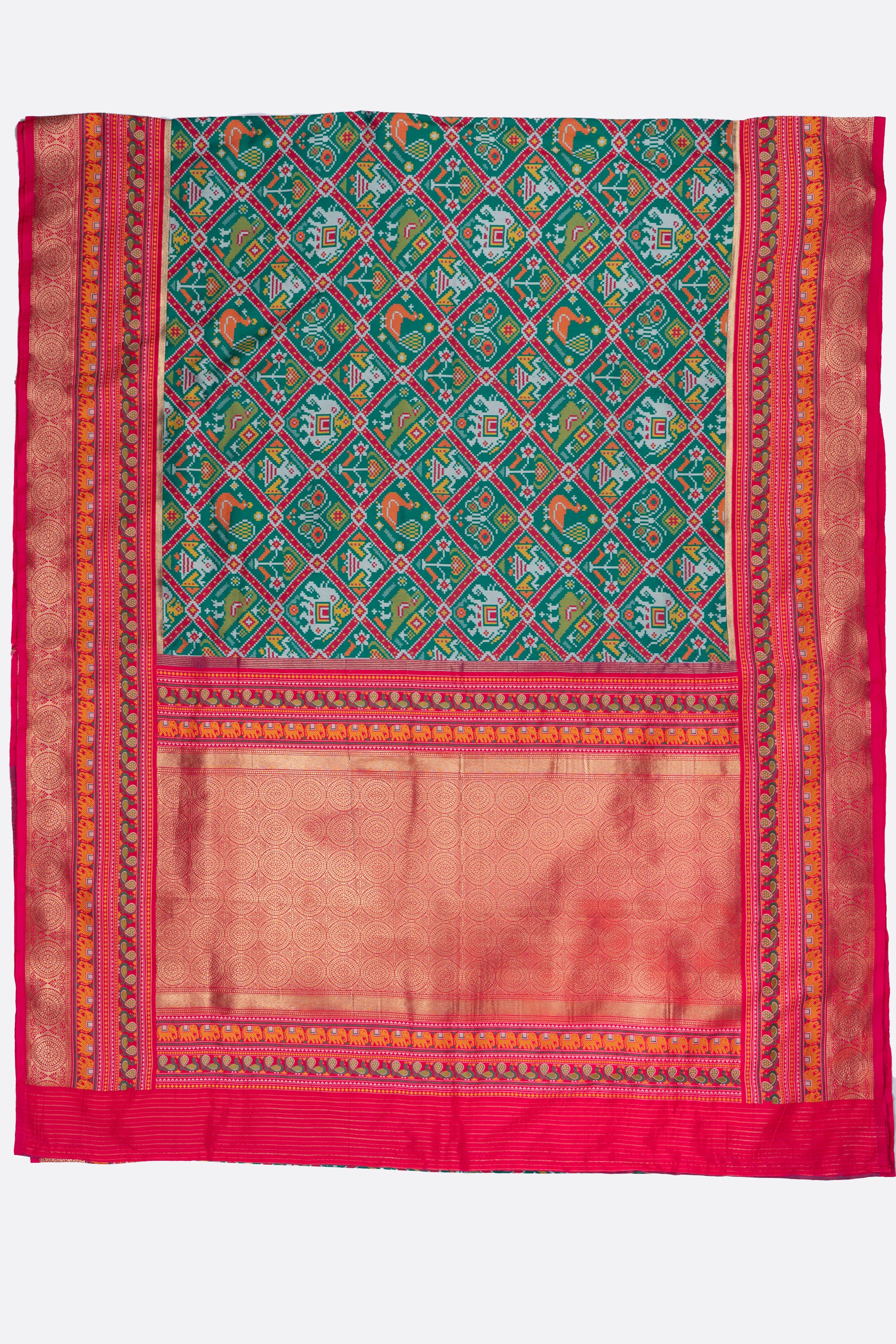 Green Woven Banaras Saree ES1204