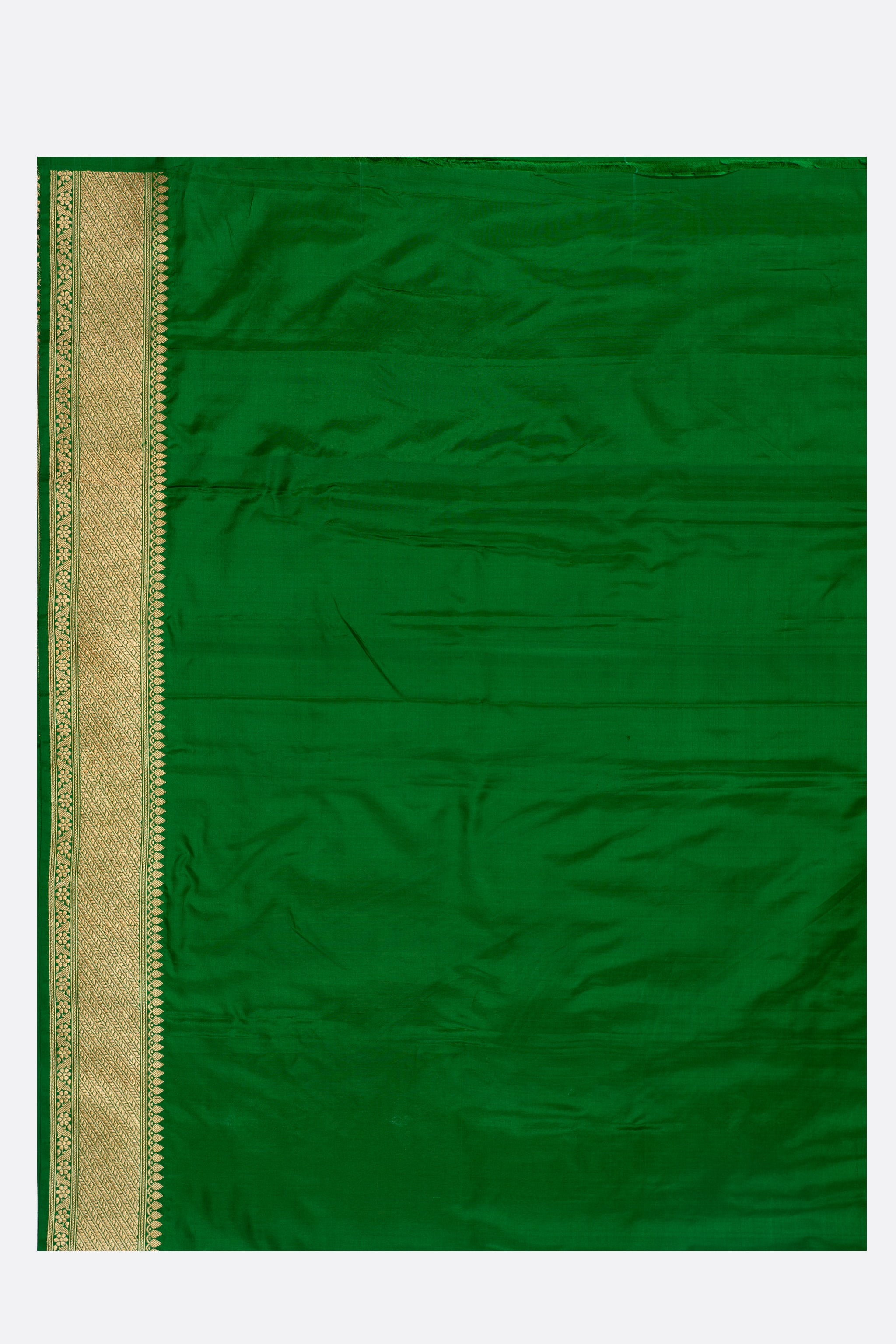 Green Woven Banaras Saree F00209