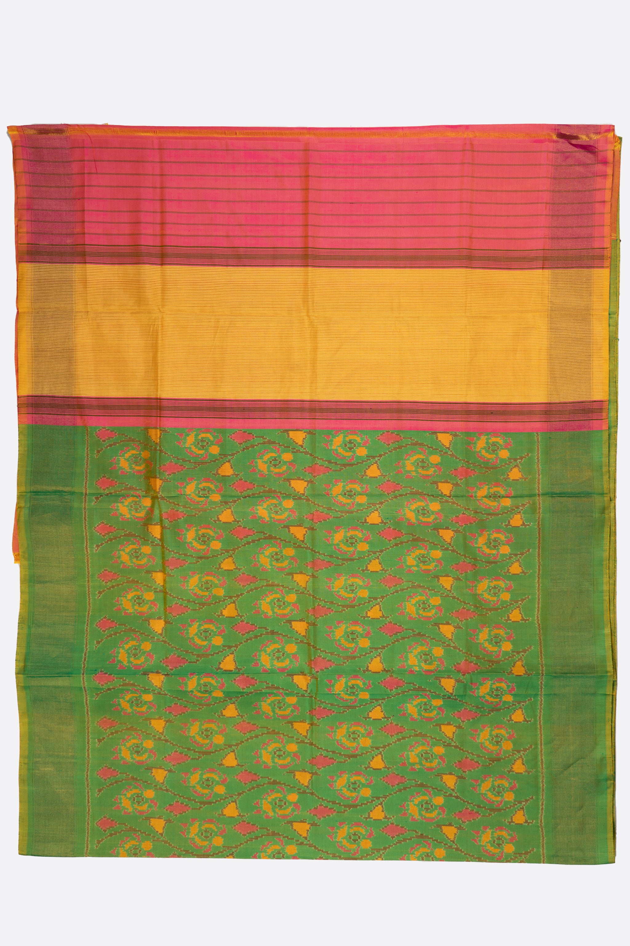 Green Woven Pure Patola Saree BS0038