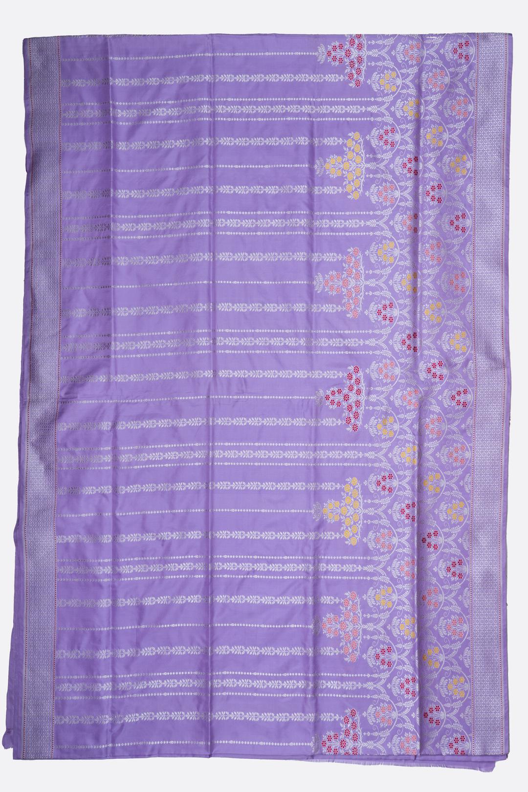 Lavender Woven Banaras Saree F00199