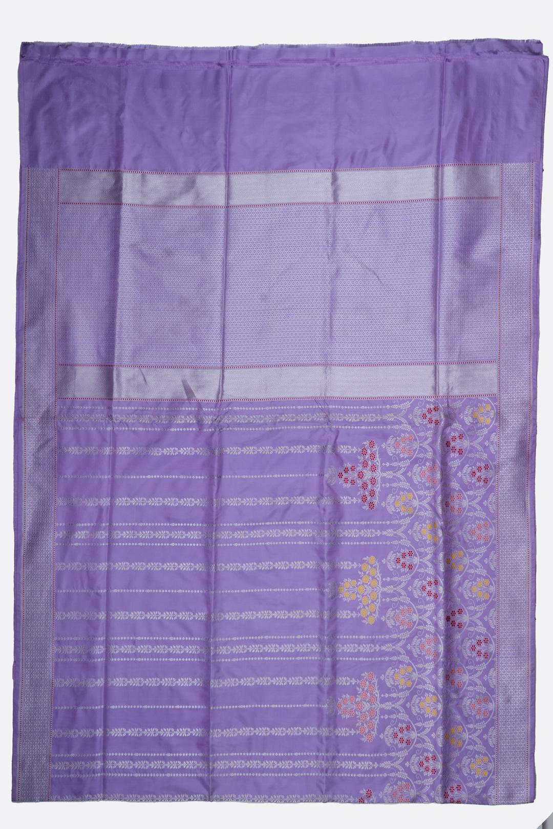 Lavender Woven Banaras Saree F00199