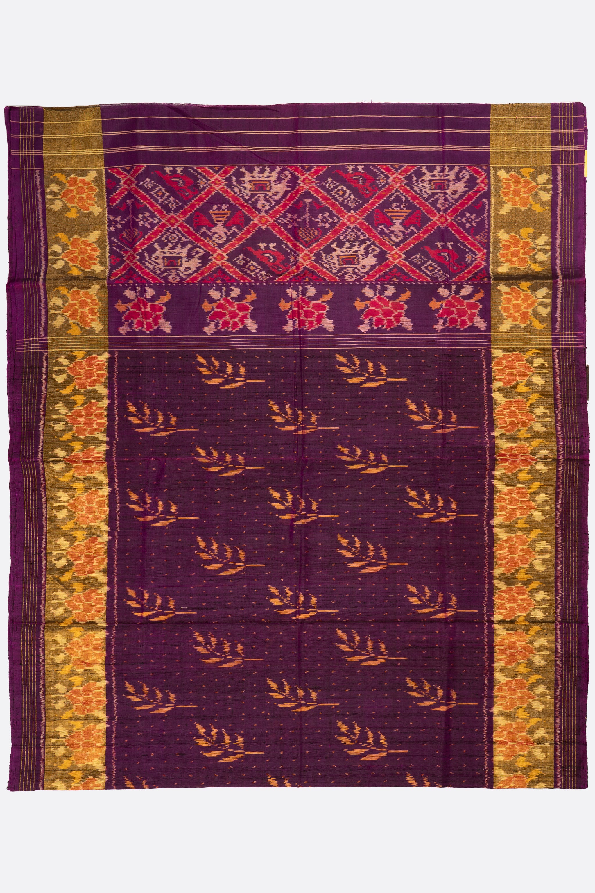Magenta Woven Patola Saree BS0036