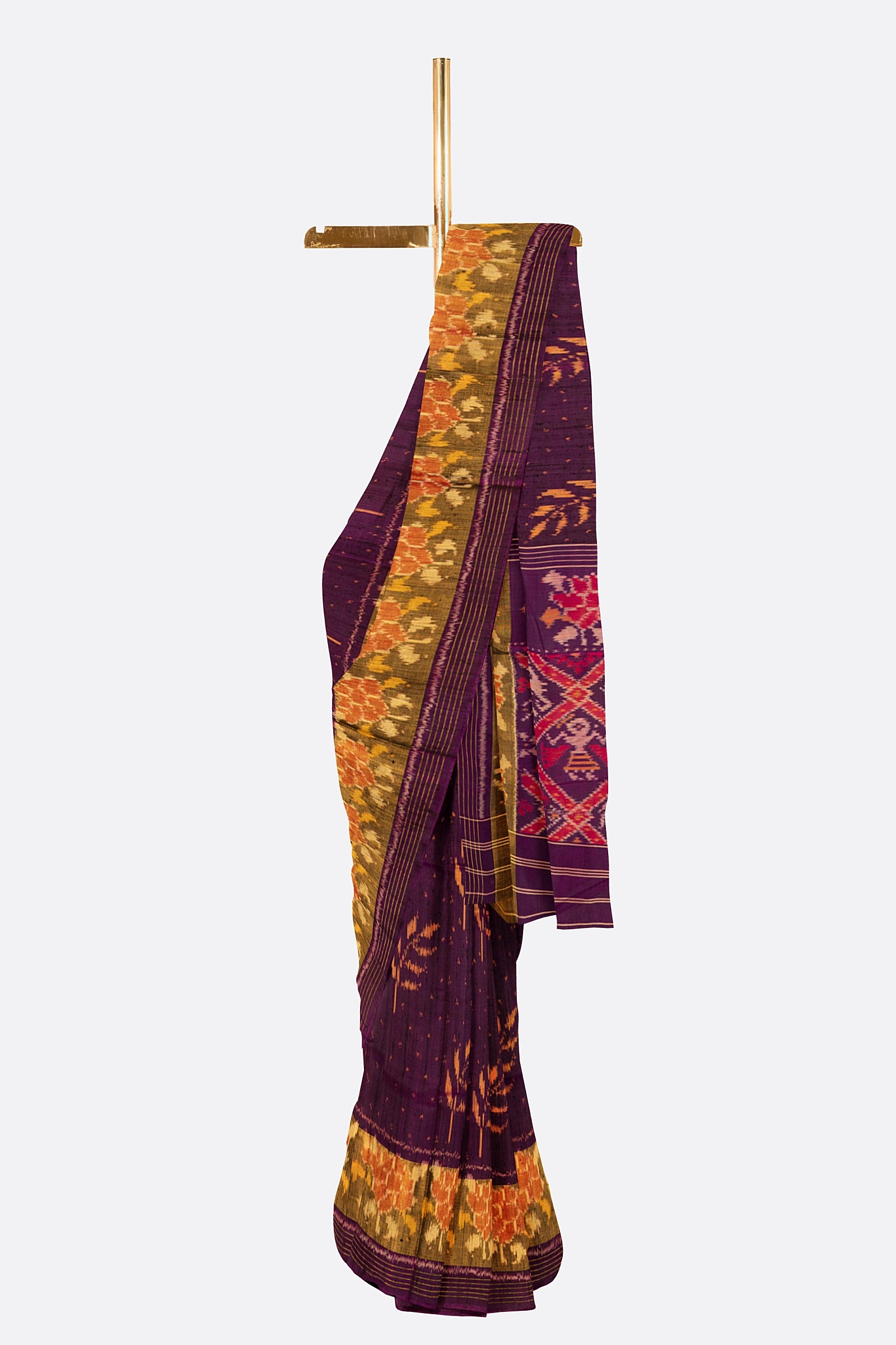 Magenta Woven Patola Saree BS0036