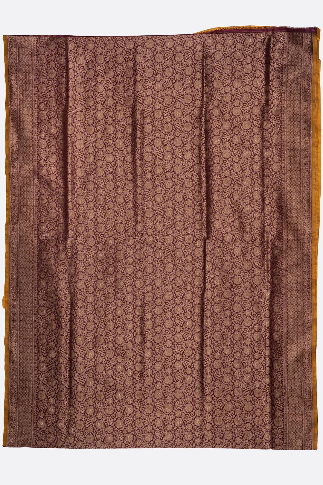 Maroon Woven Banaras Saree ES0474