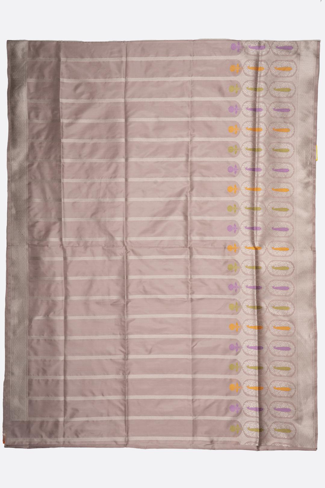 Pale Lavender Woven Banaras Saree F00203