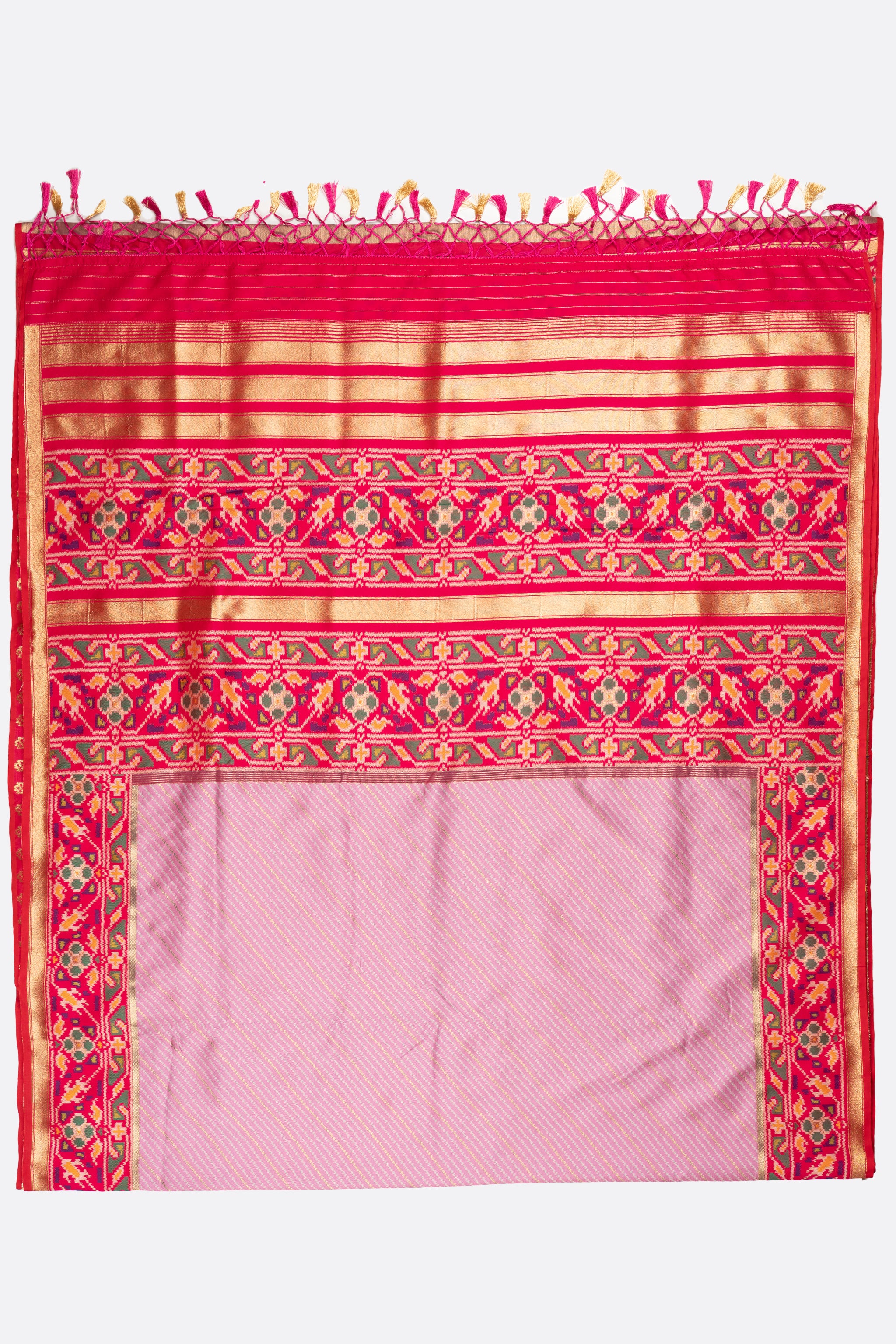 Pink Woven Art Banaras Saree F00875