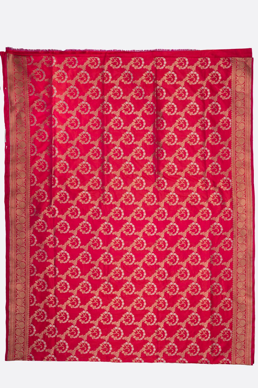 Pink Woven Banaras Saree F00386