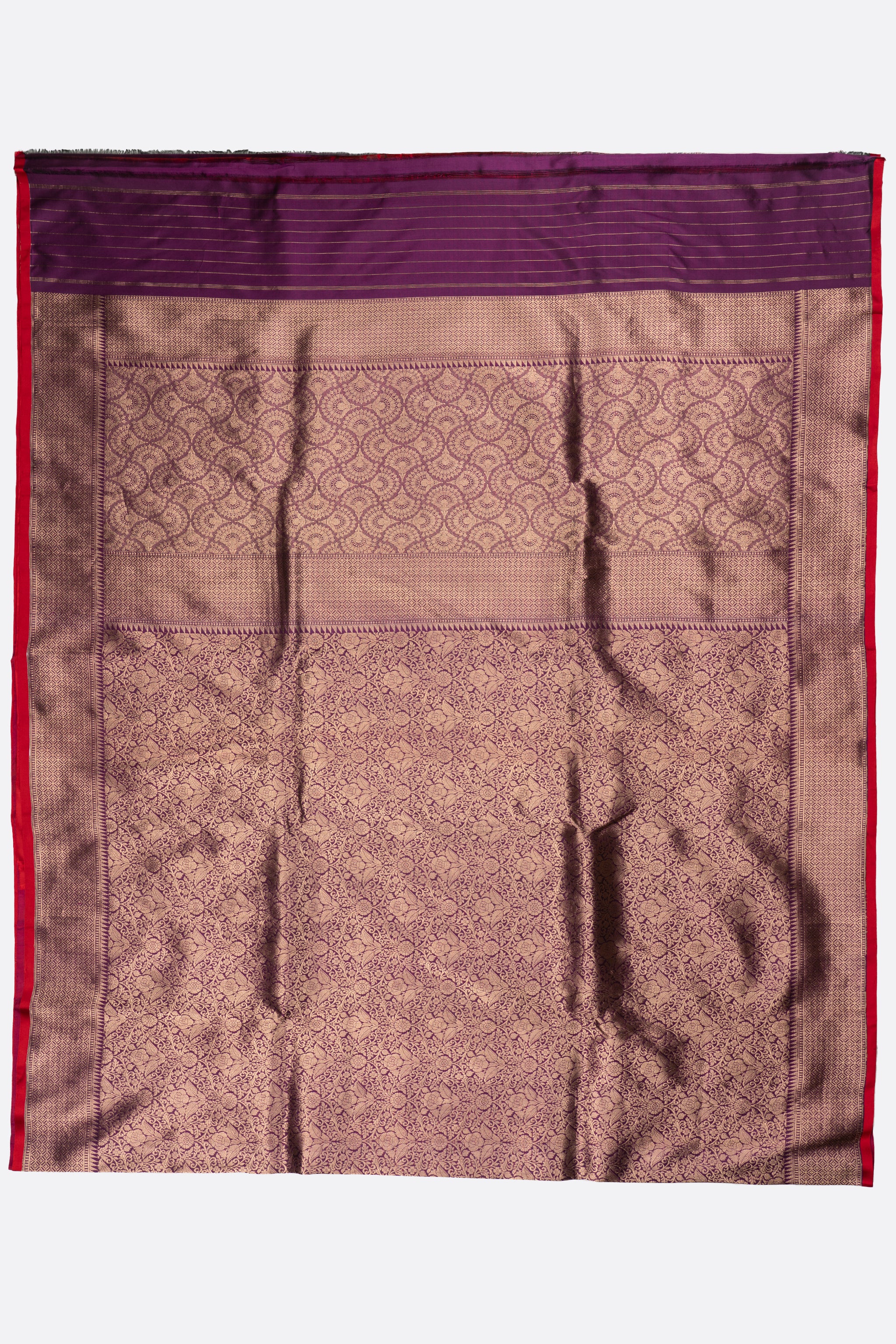 Purple Woven Banaras Saree F00210
