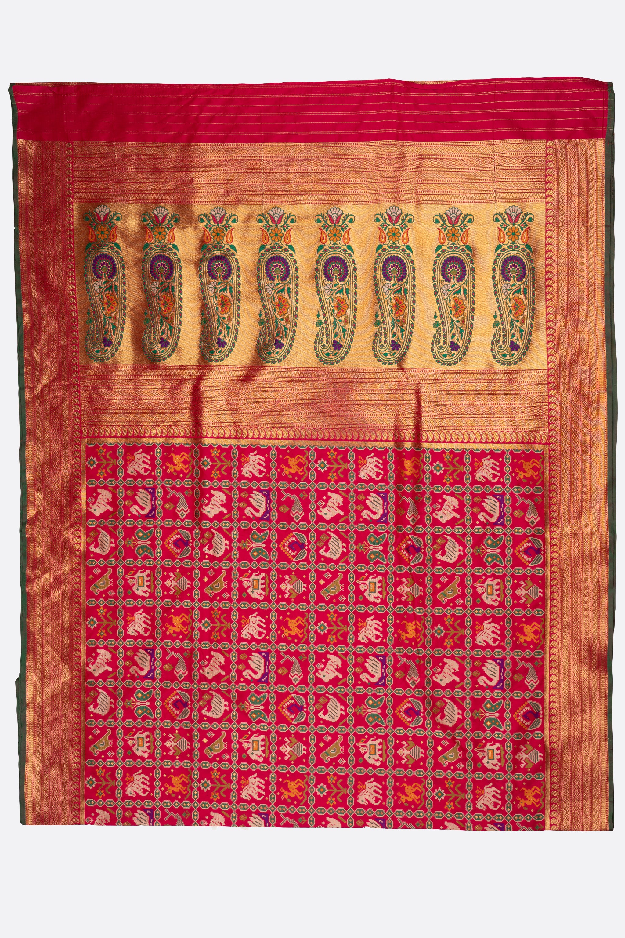 Red Woven Banaras Saree ES0177