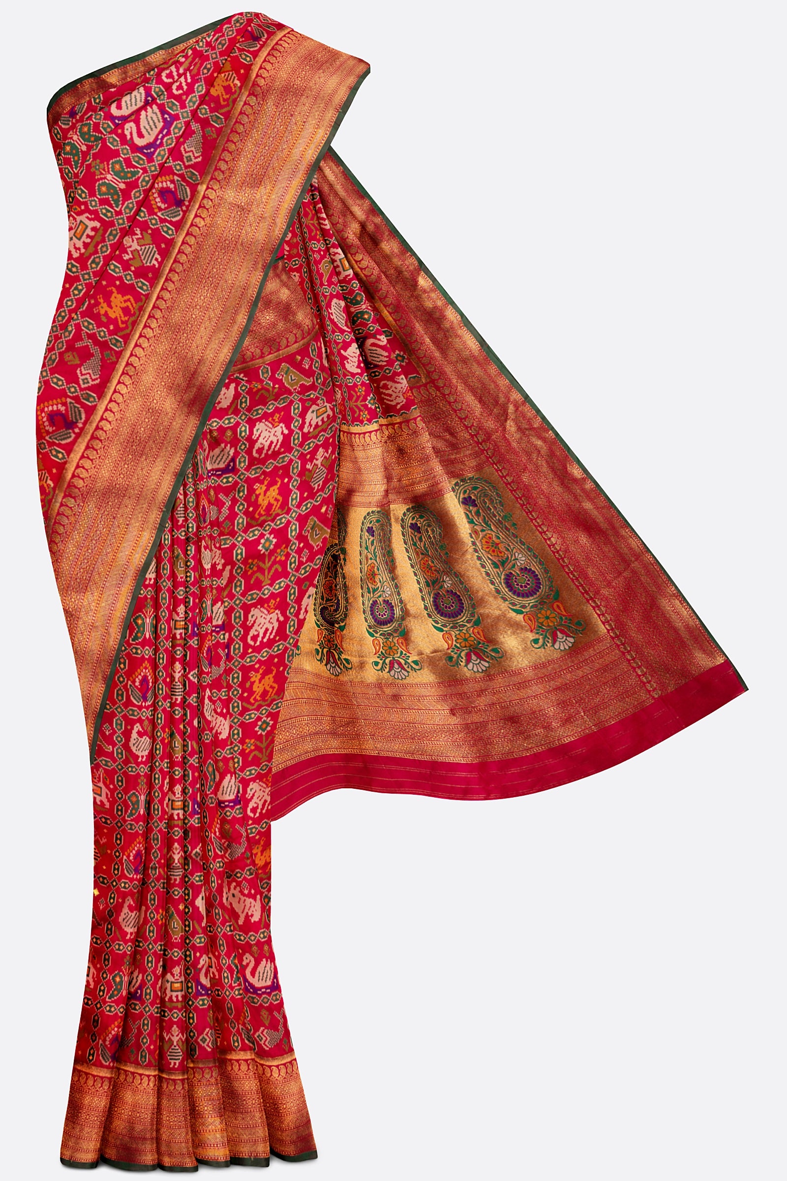 Red Woven Banaras Saree ES0177