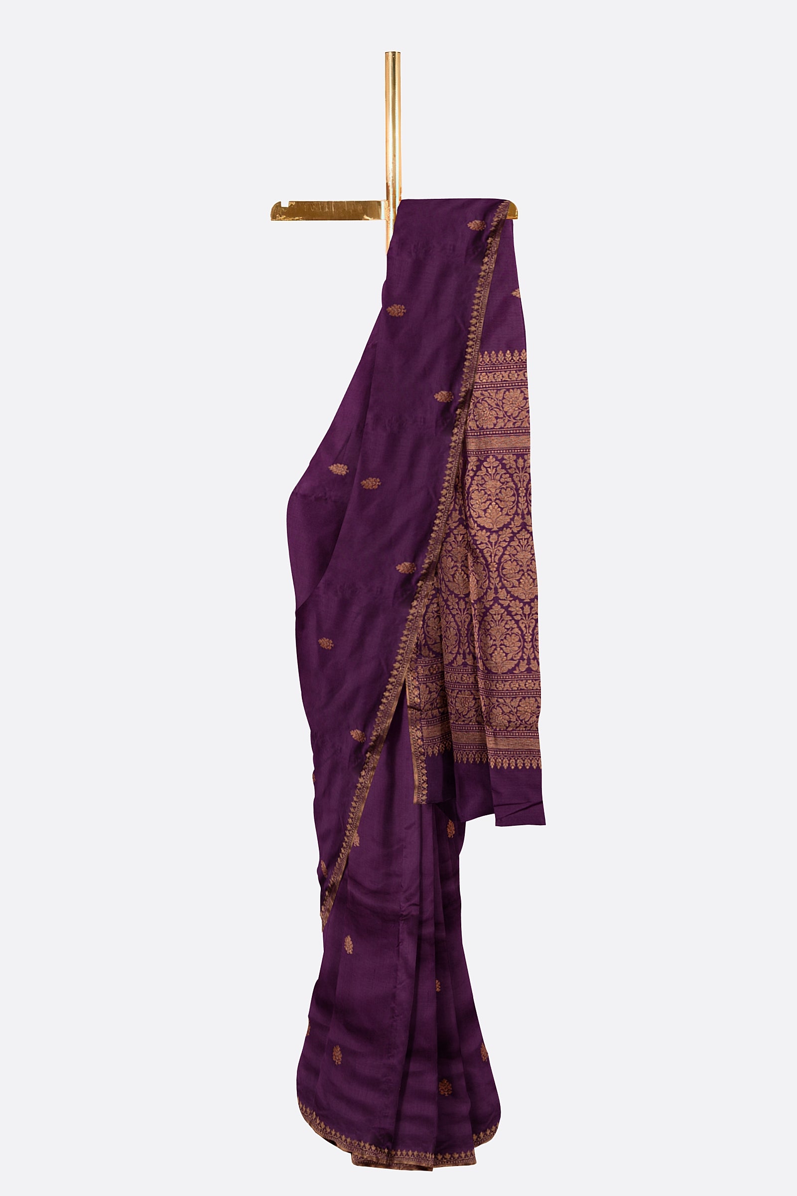 Violet Woven Banaras Saree AB0711