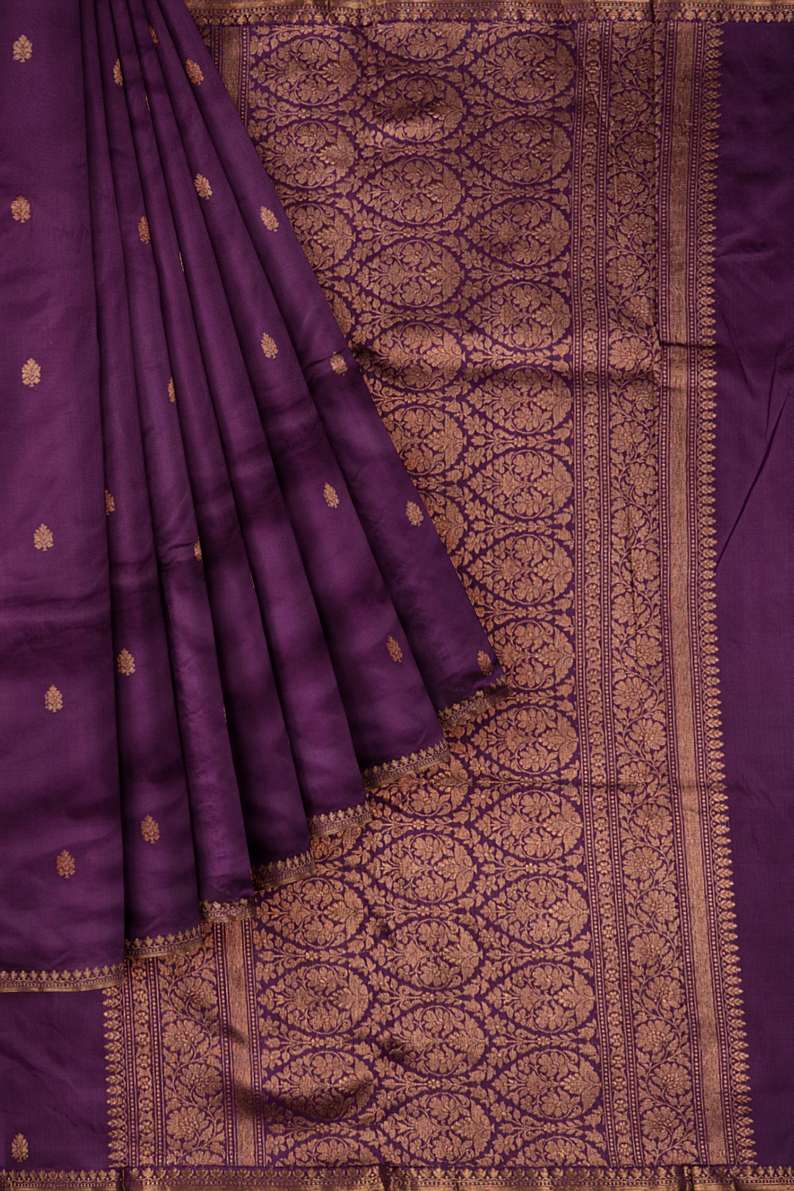 Violet Woven Banaras Saree AB0711